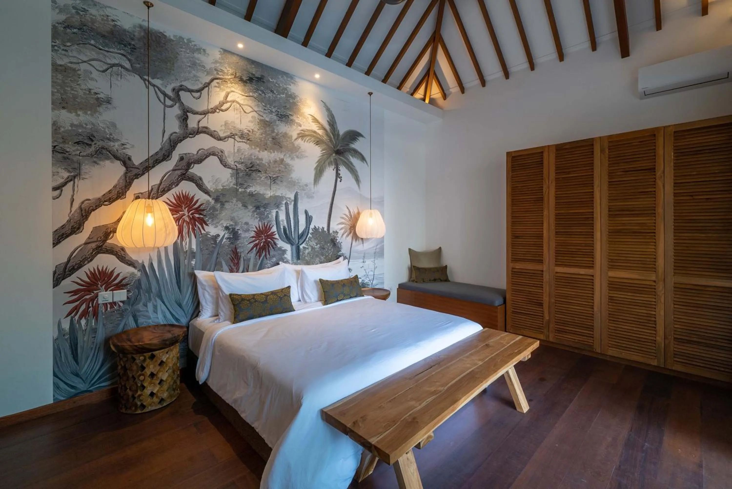 Bed in Villa Nusantara 6 by Alfred in Bali