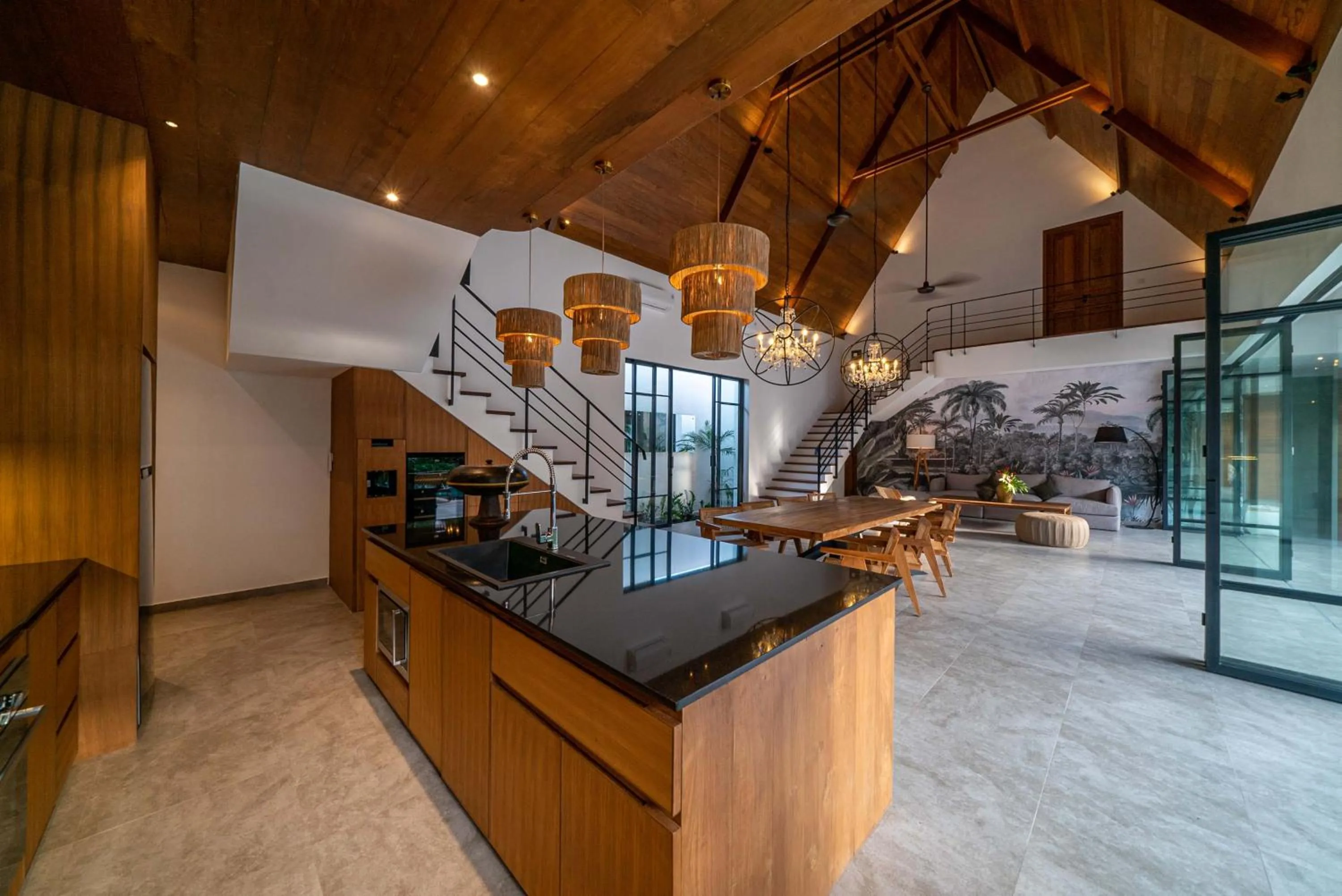 Kitchen or kitchenette in Villa Nusantara 6 by Alfred in Bali