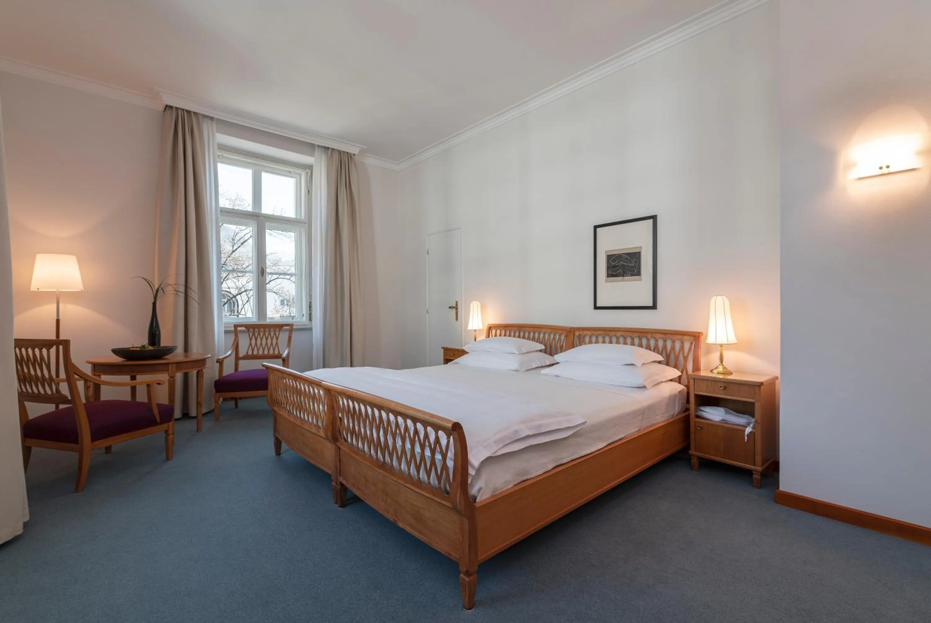 Bed in Parkhotel Laurin