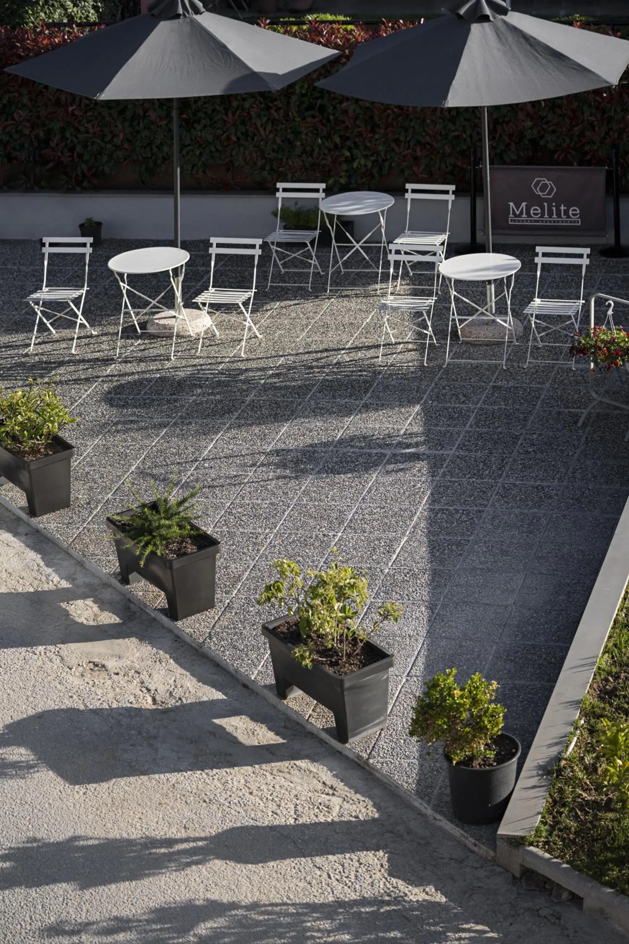 Inner courtyard view in Melite Luxury Rooms & Apartments