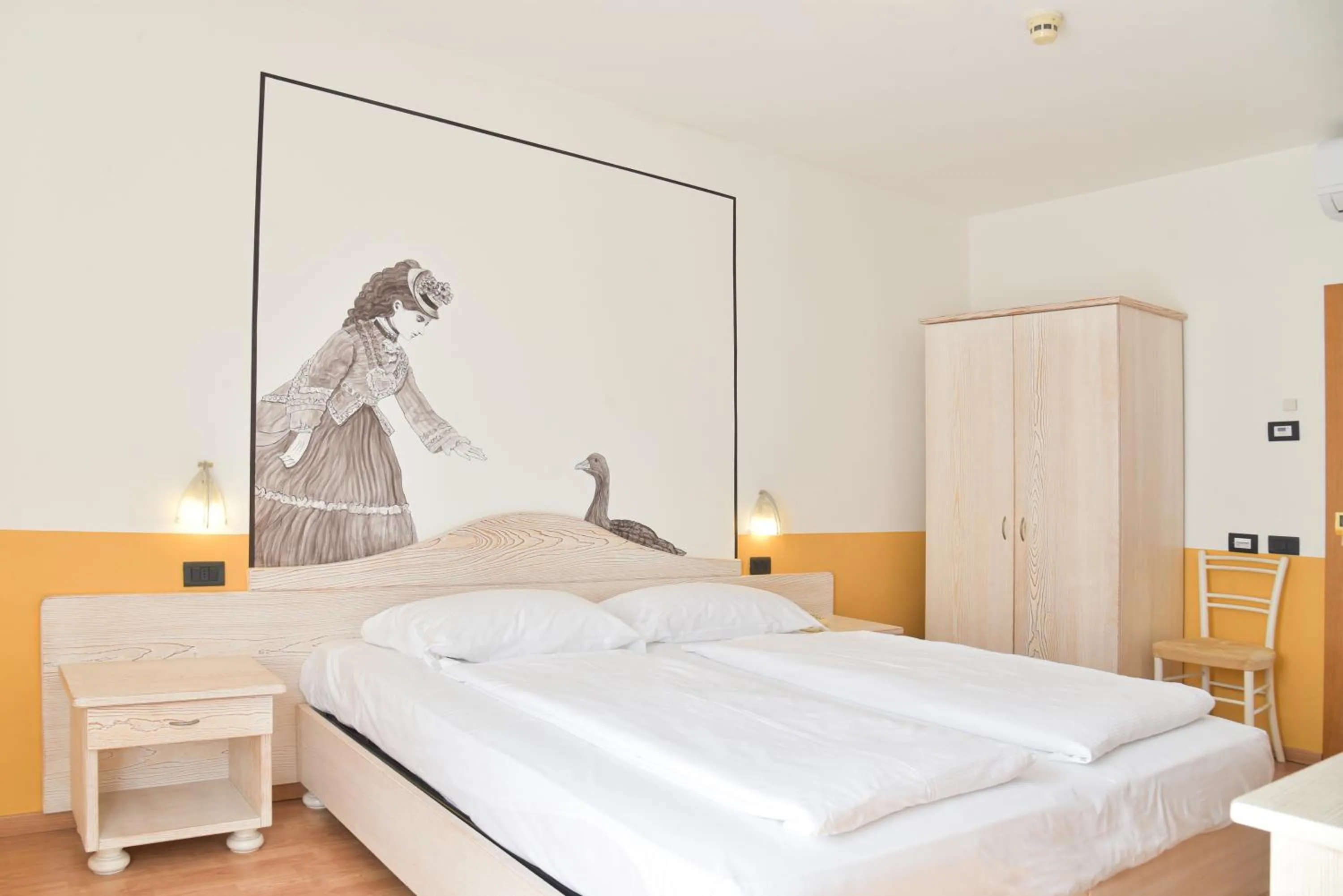 Bed in epOche Hotel Zanella 1889