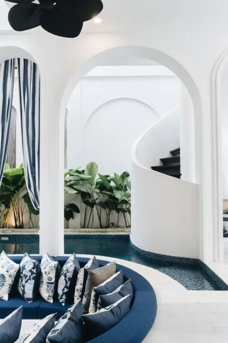 Living room in Luxurious 3BR Villa Muzo with Pool by OriVista near W