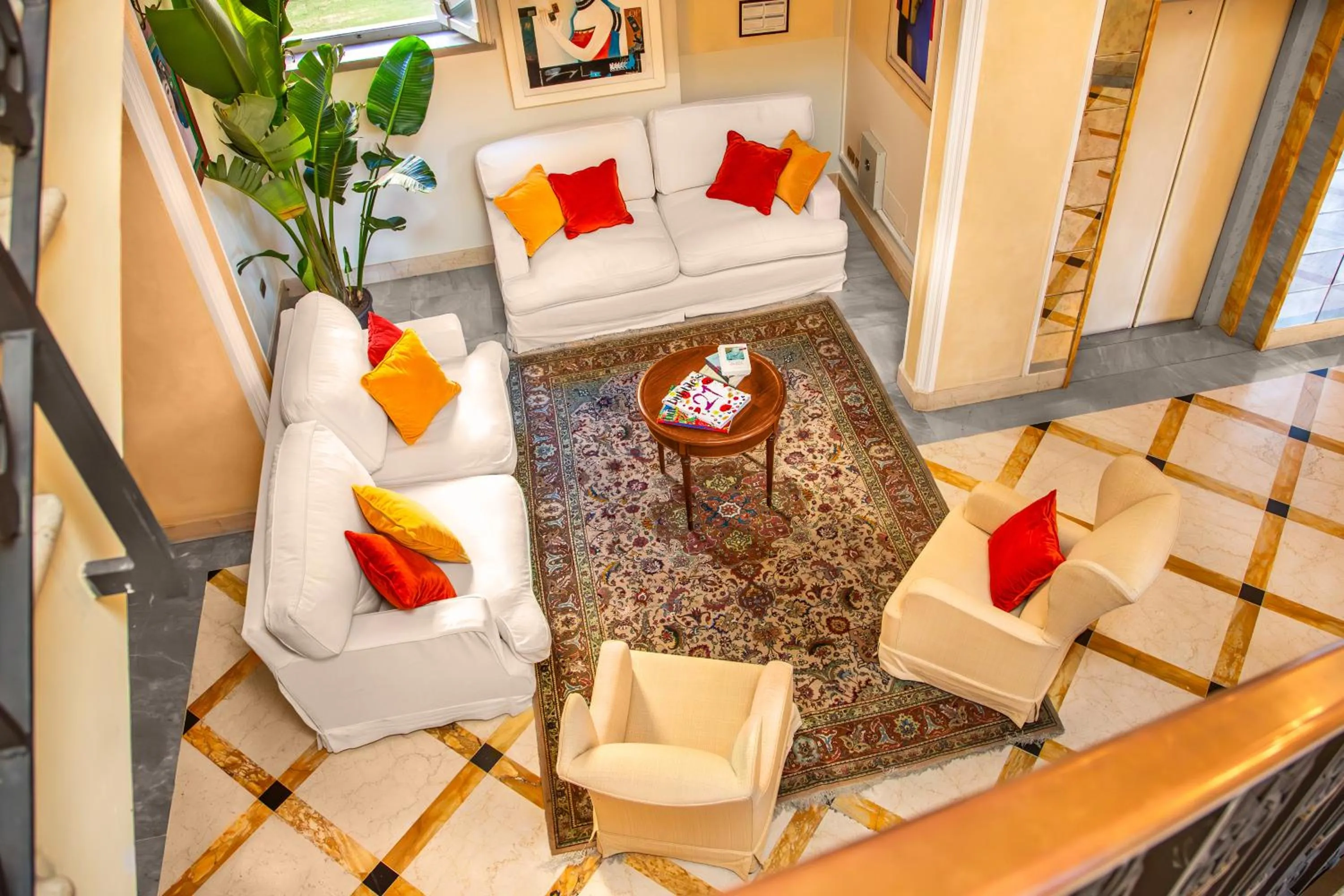 Seating area in Grand Hotel Bastiani