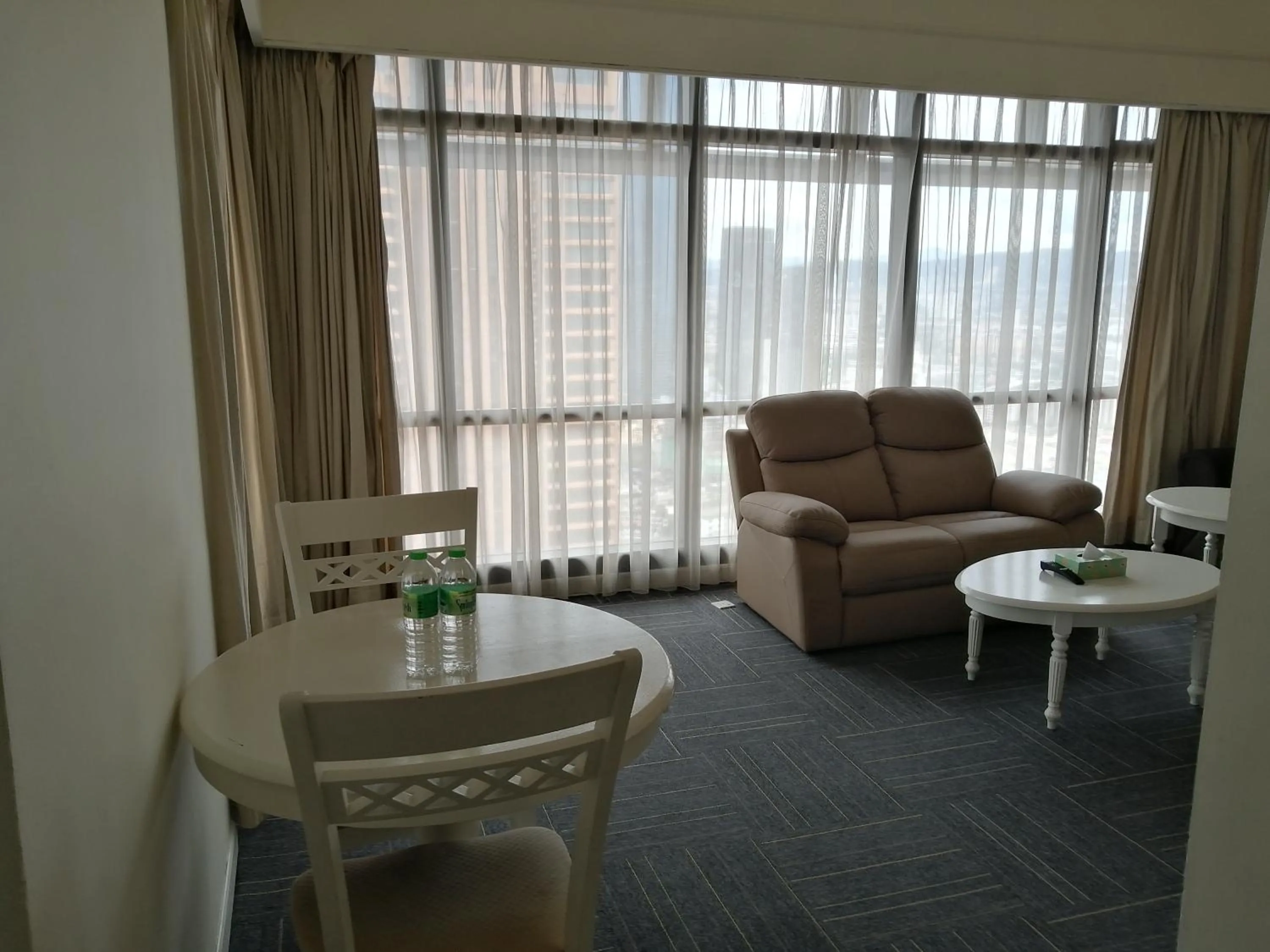 Living room in Kl landmark apartment at berjay Times square