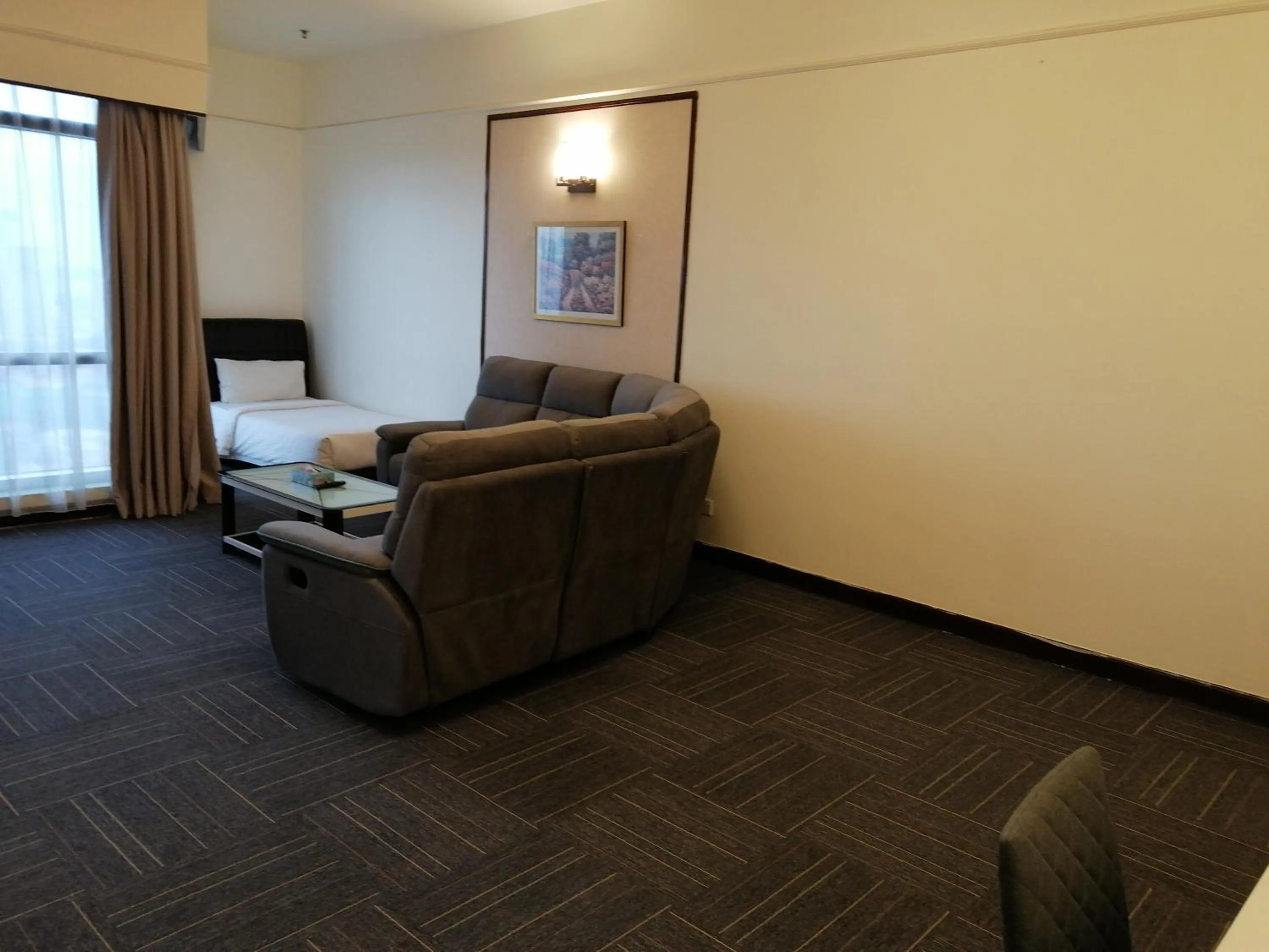 Living room in Kl landmark apartment at berjay Times square