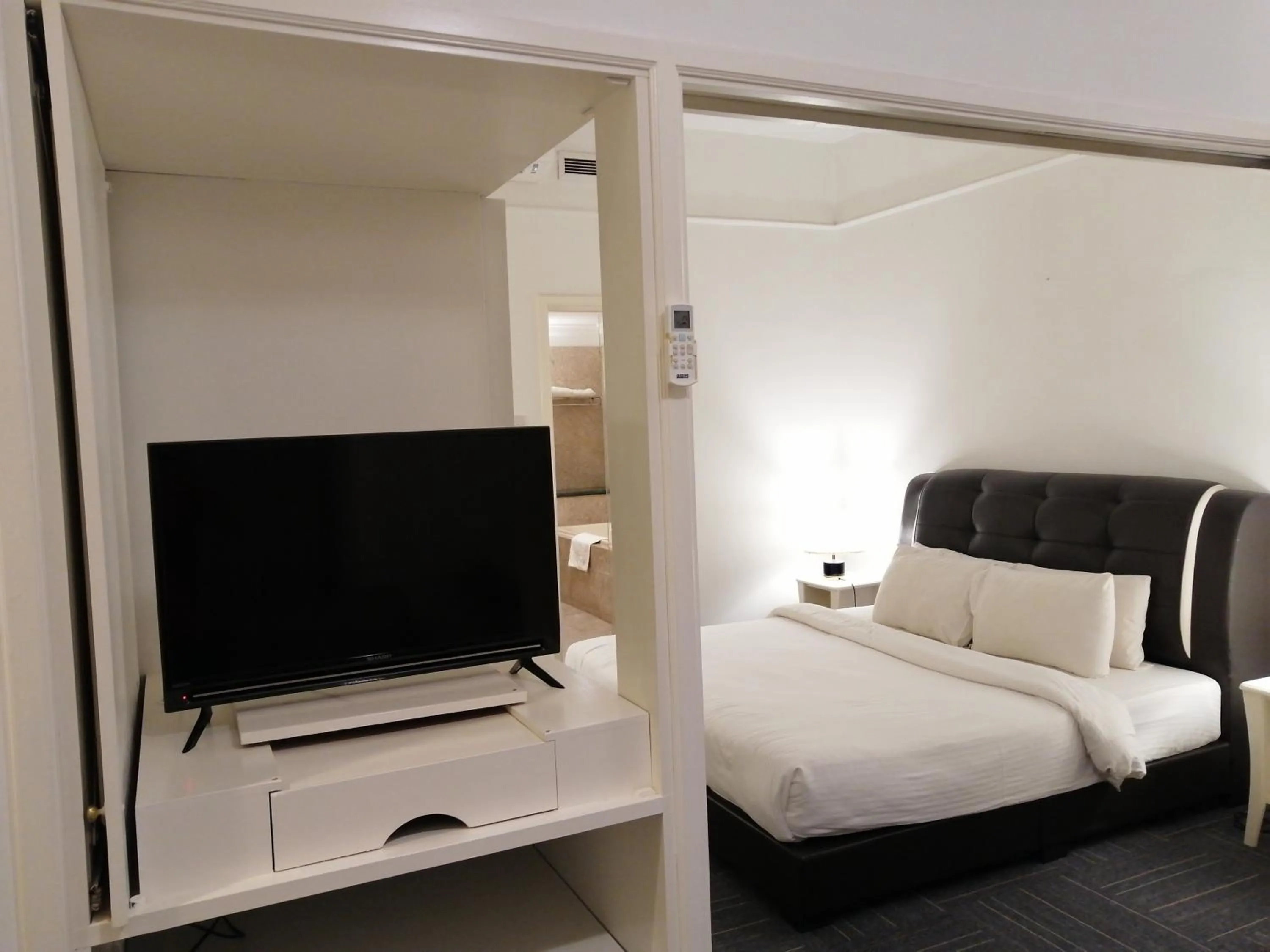 Living room in Kl landmark apartment at berjay Times square