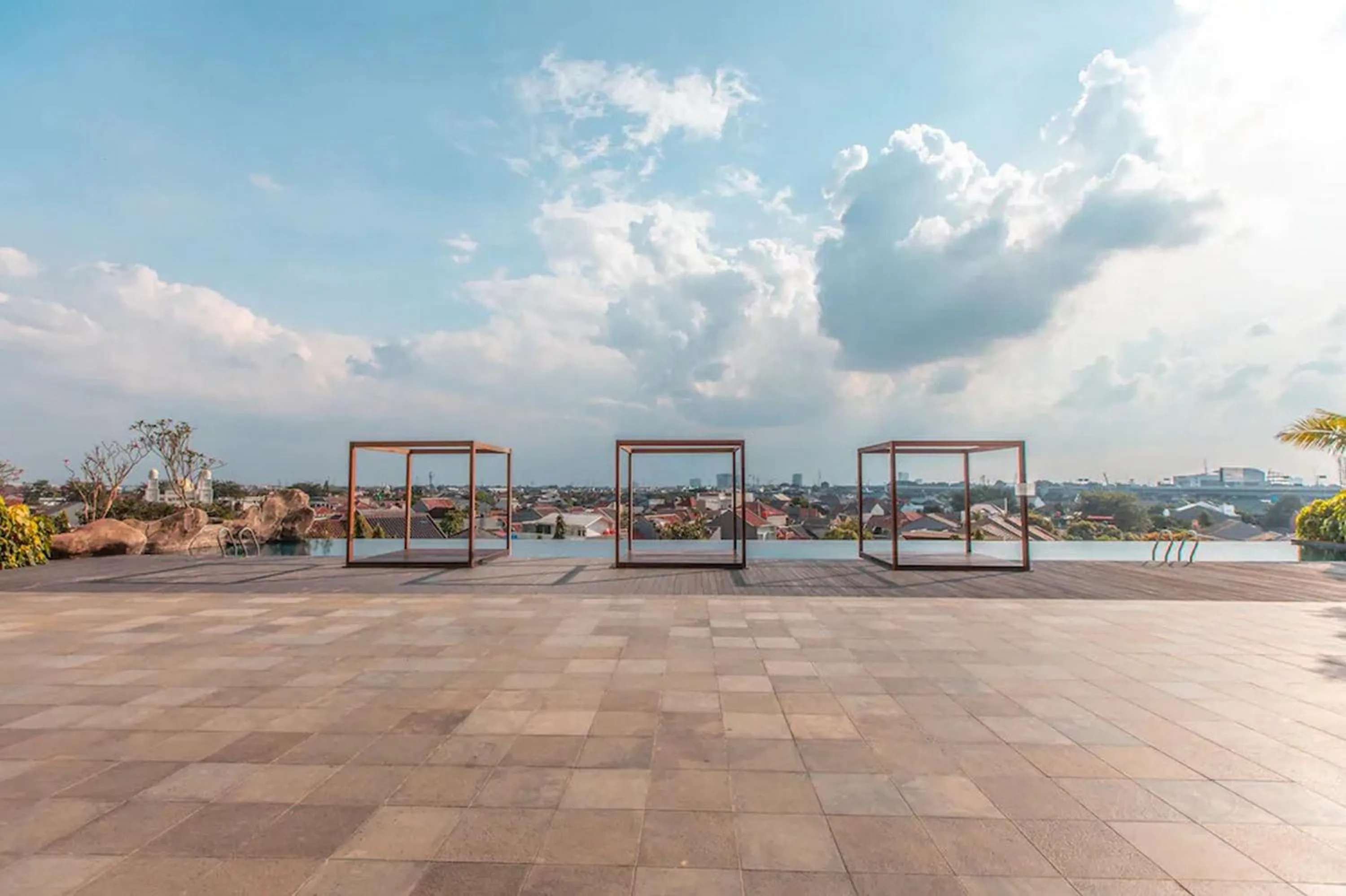 Swimming pool in RedLiving Apartemen Grand Kamala Lagoon - Pekayon Tower Barclay North