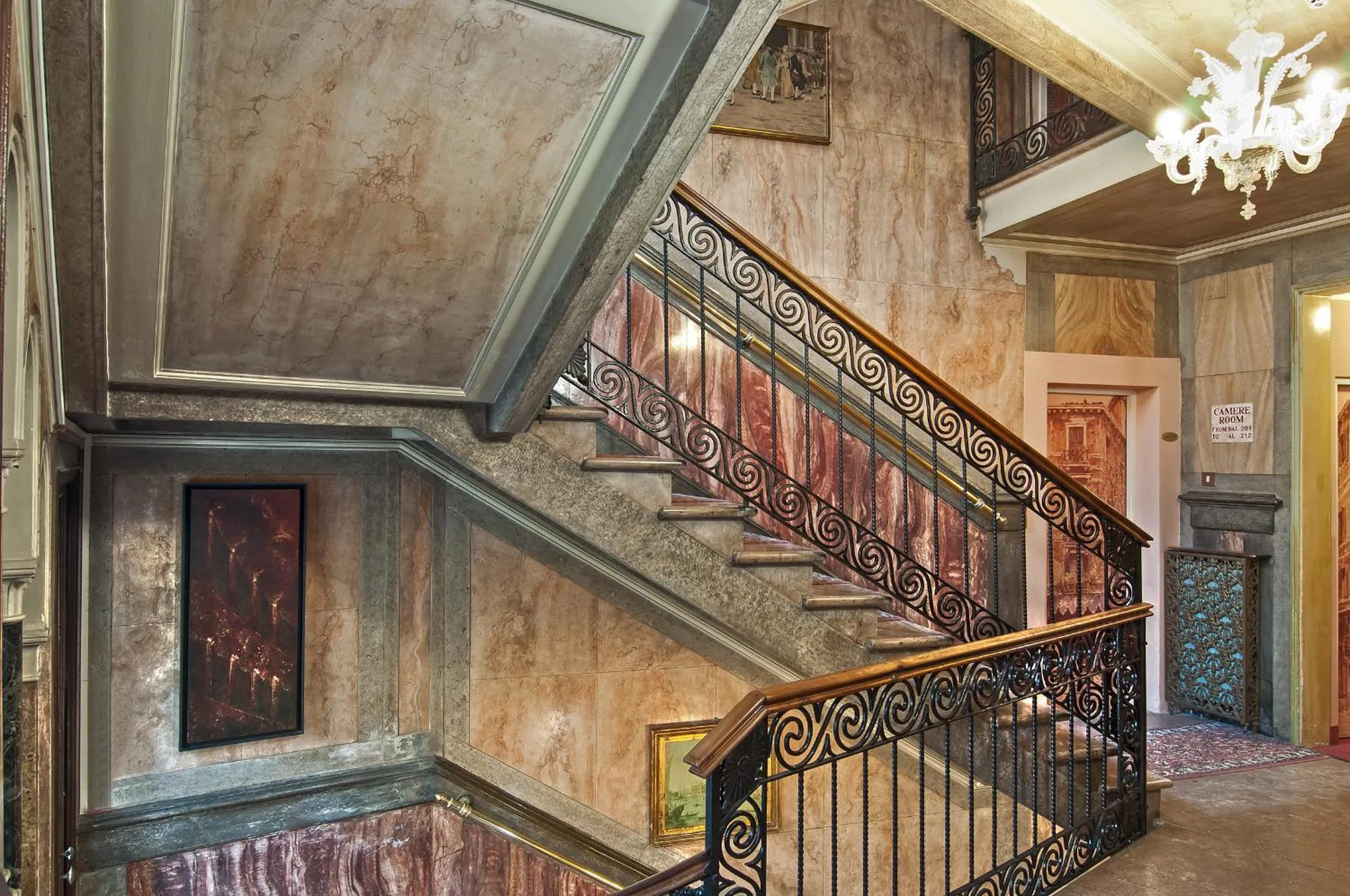 Decorative detail in Hotel La Fenice et Des Artistes