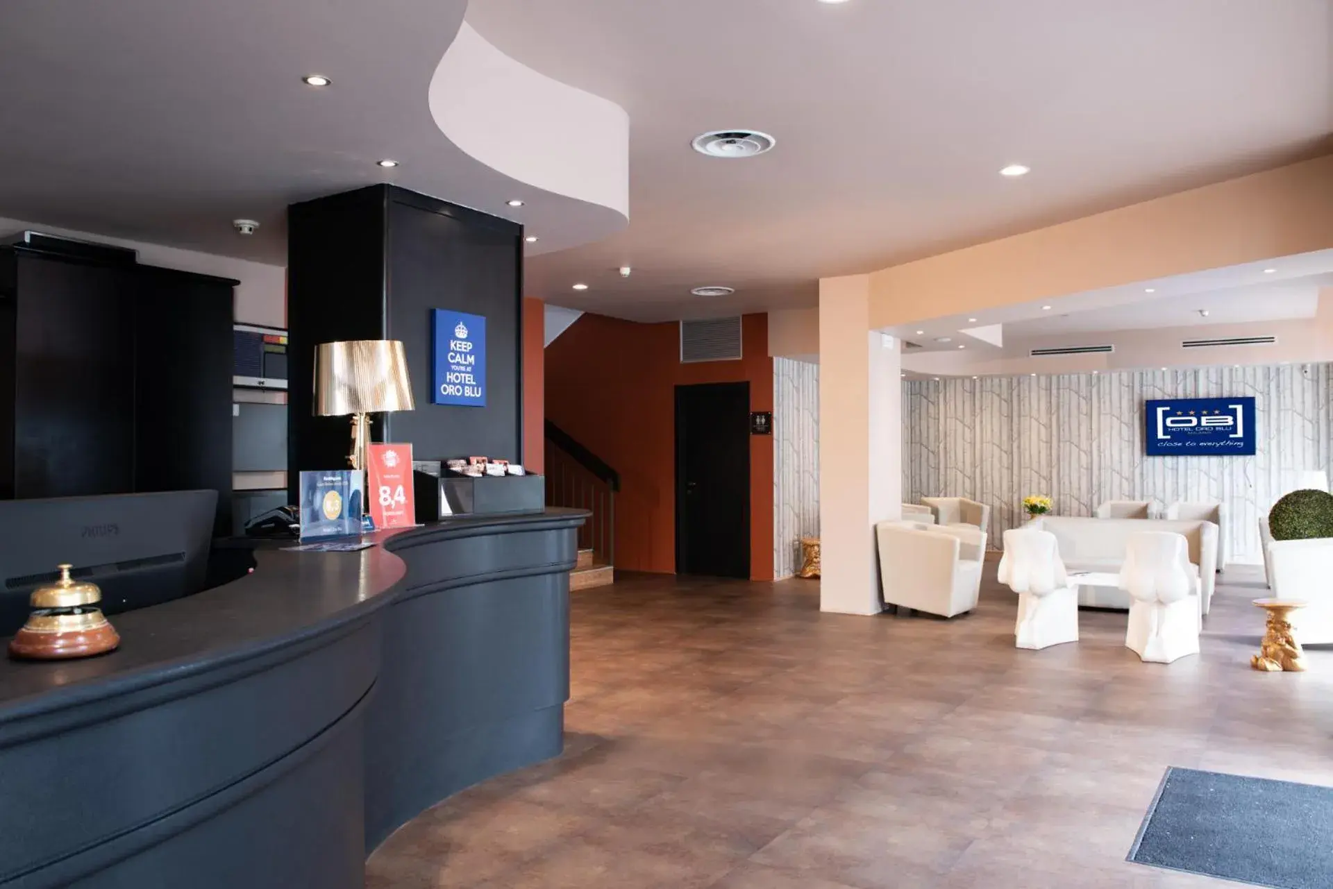 Lobby or reception in Hotel Oro Blu Lobby or reception in Hotel Oro Blu