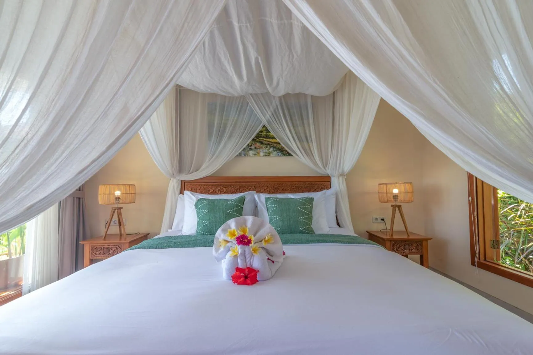 Bed in Villa Mata Hari