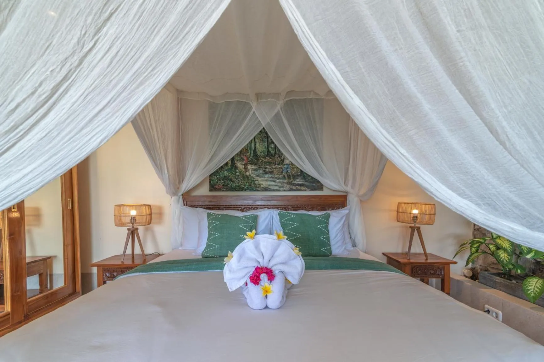 Bed in Villa Mata Hari