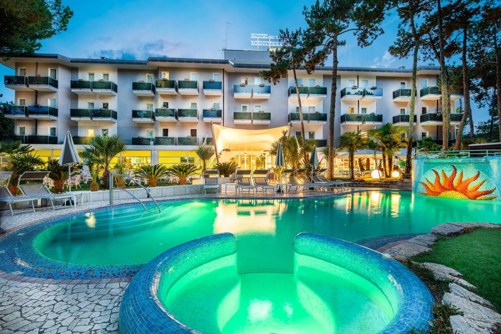 Property building in Hotel Mediterraneo