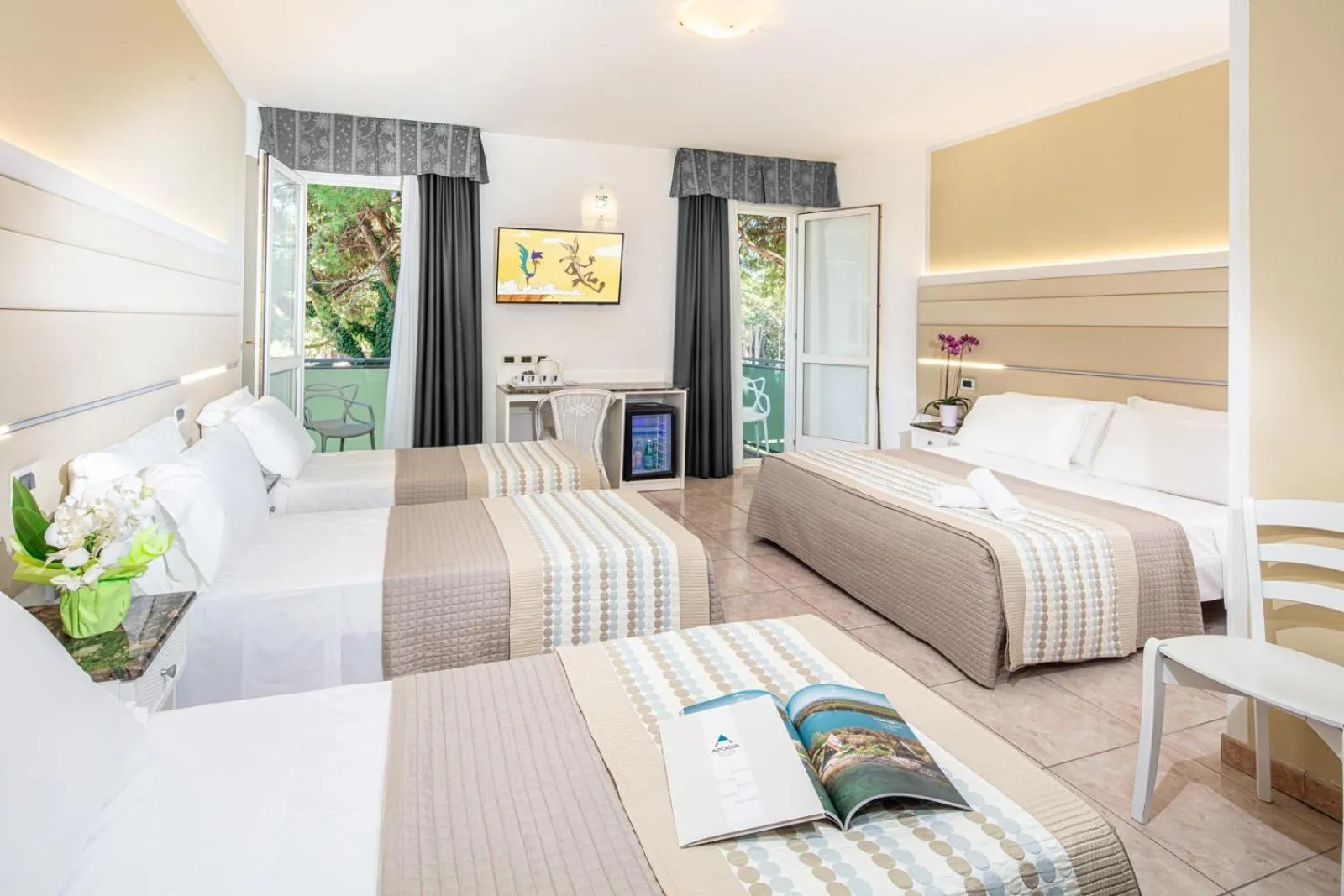 Bed in Hotel Mediterraneo