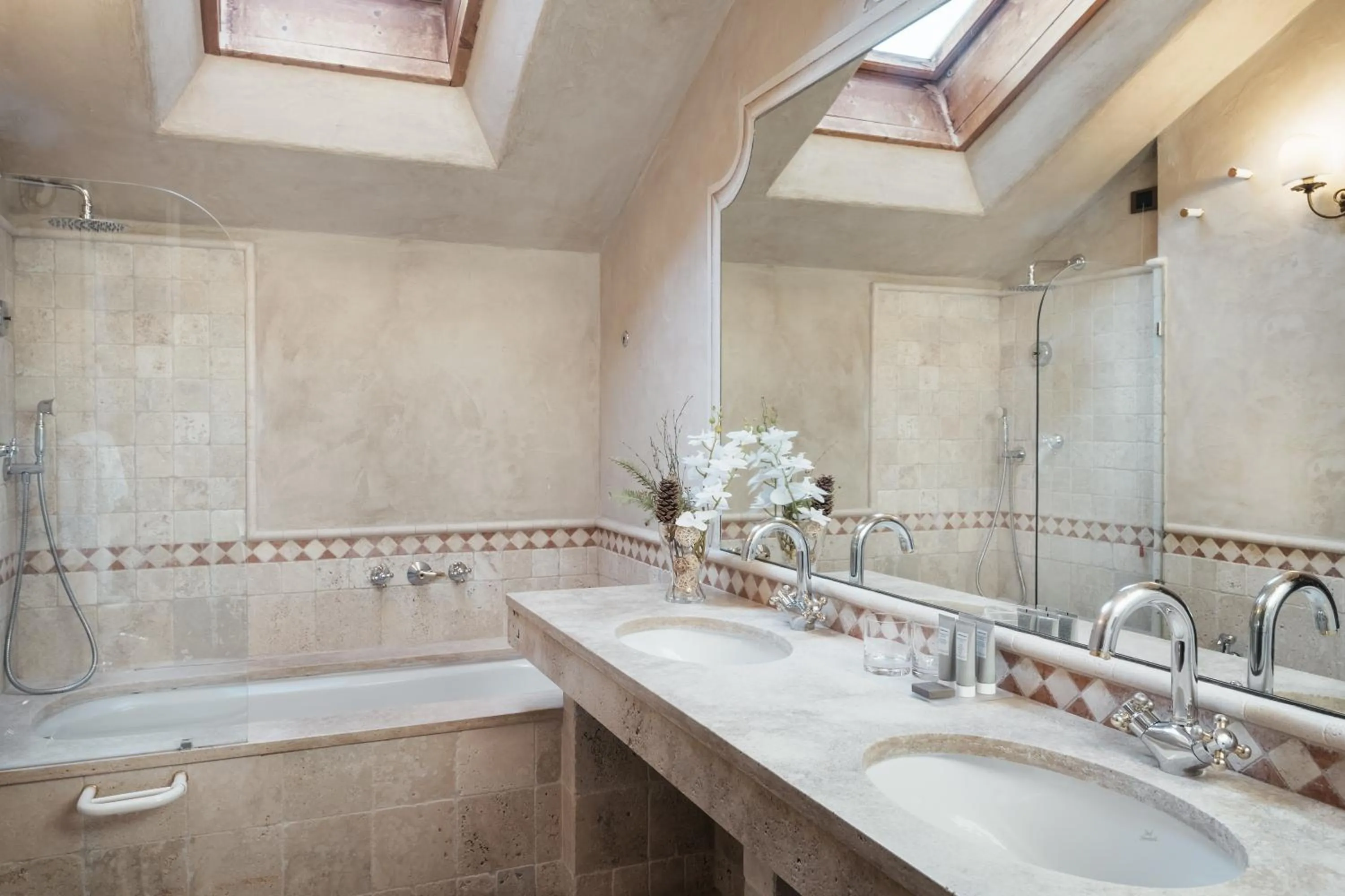 Bathroom in Relais Mont Blanc Hotel & Spa