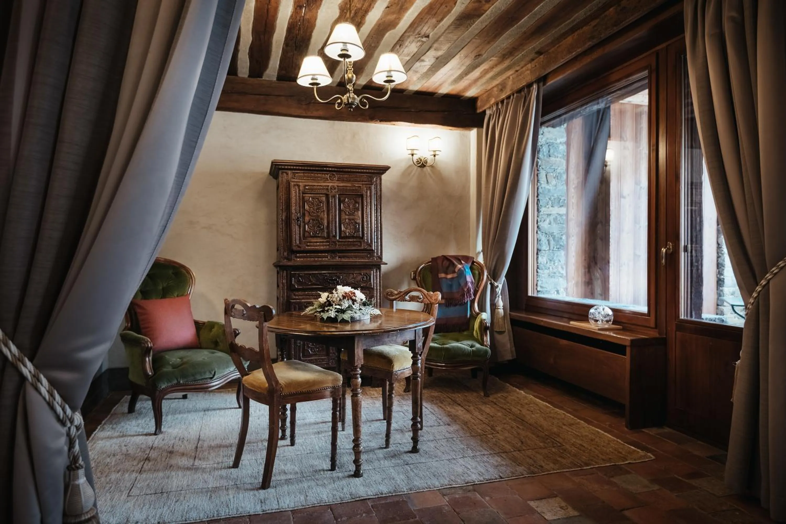 Living room in Relais Mont Blanc Hotel & Spa