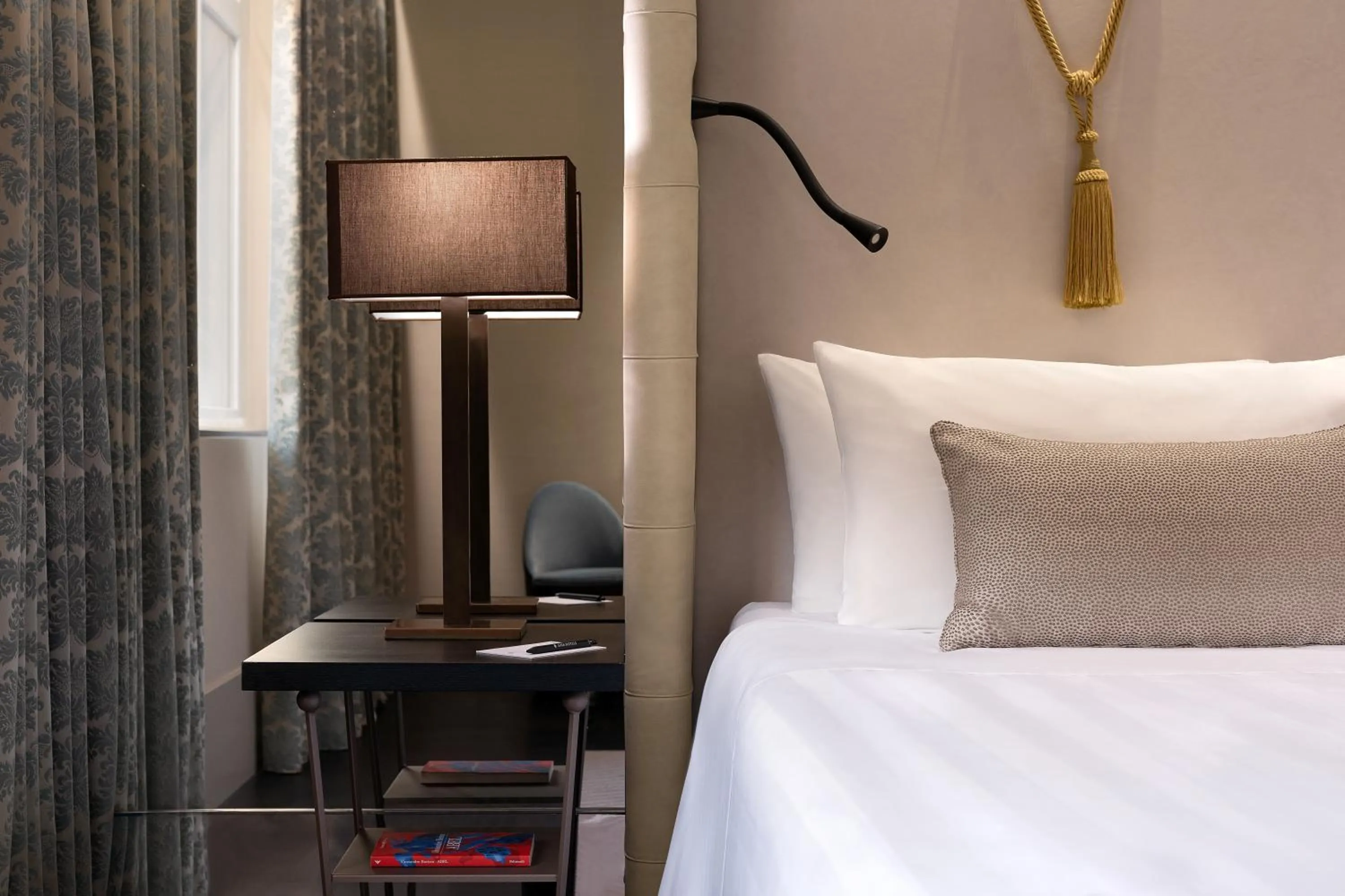 Decorative detail, Bed in Sina Bernini Bristol, Autograph Collection