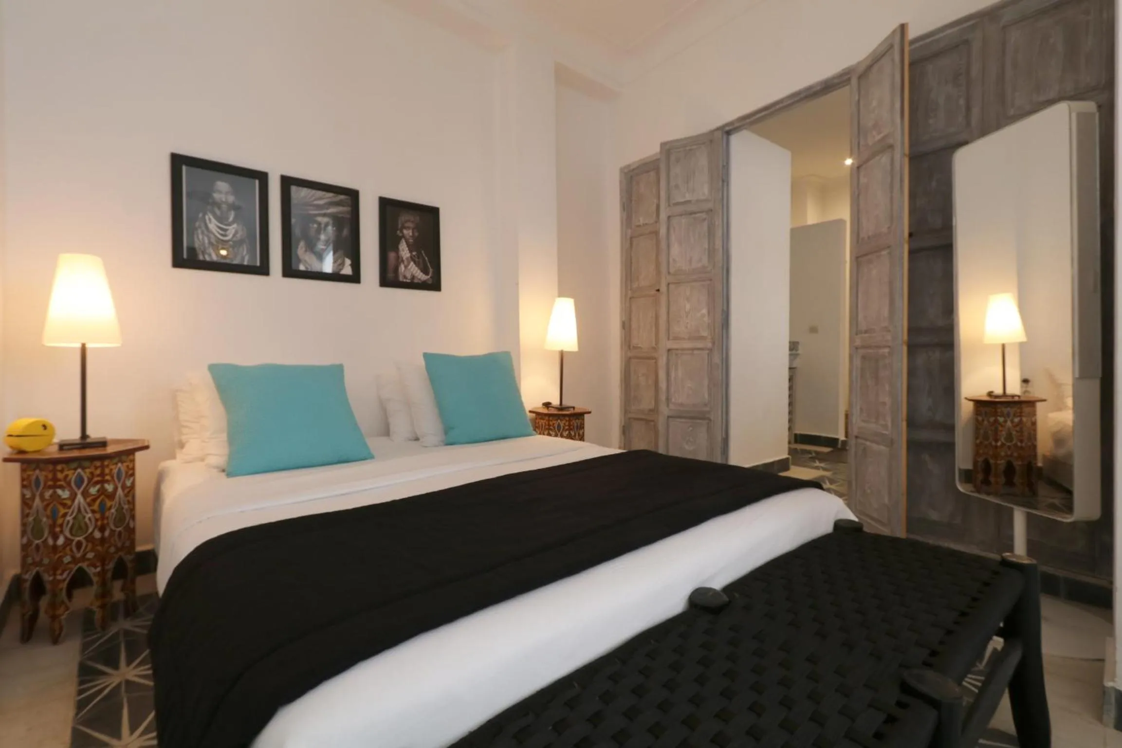Bed in Riad-Shakho-Marrakech