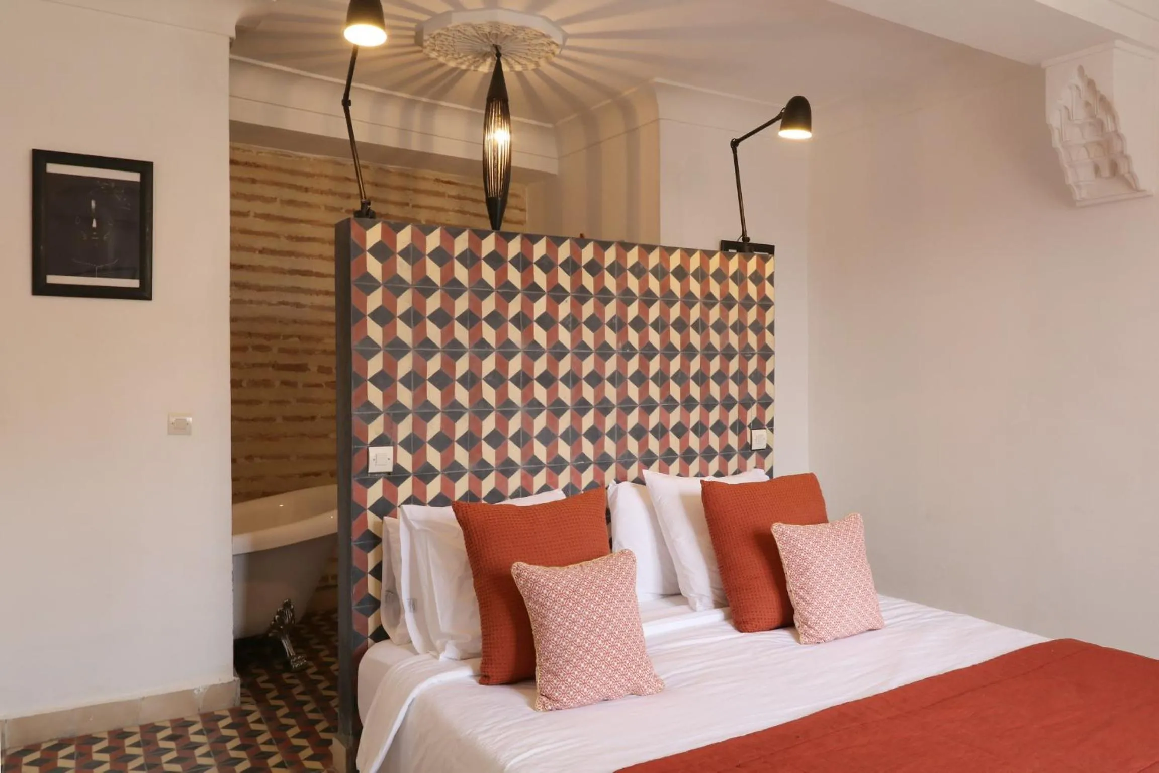 Bed in Riad-Shakho-Marrakech