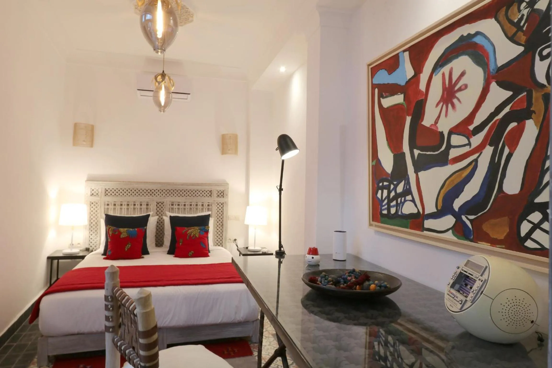 Bed in Riad-Shakho-Marrakech