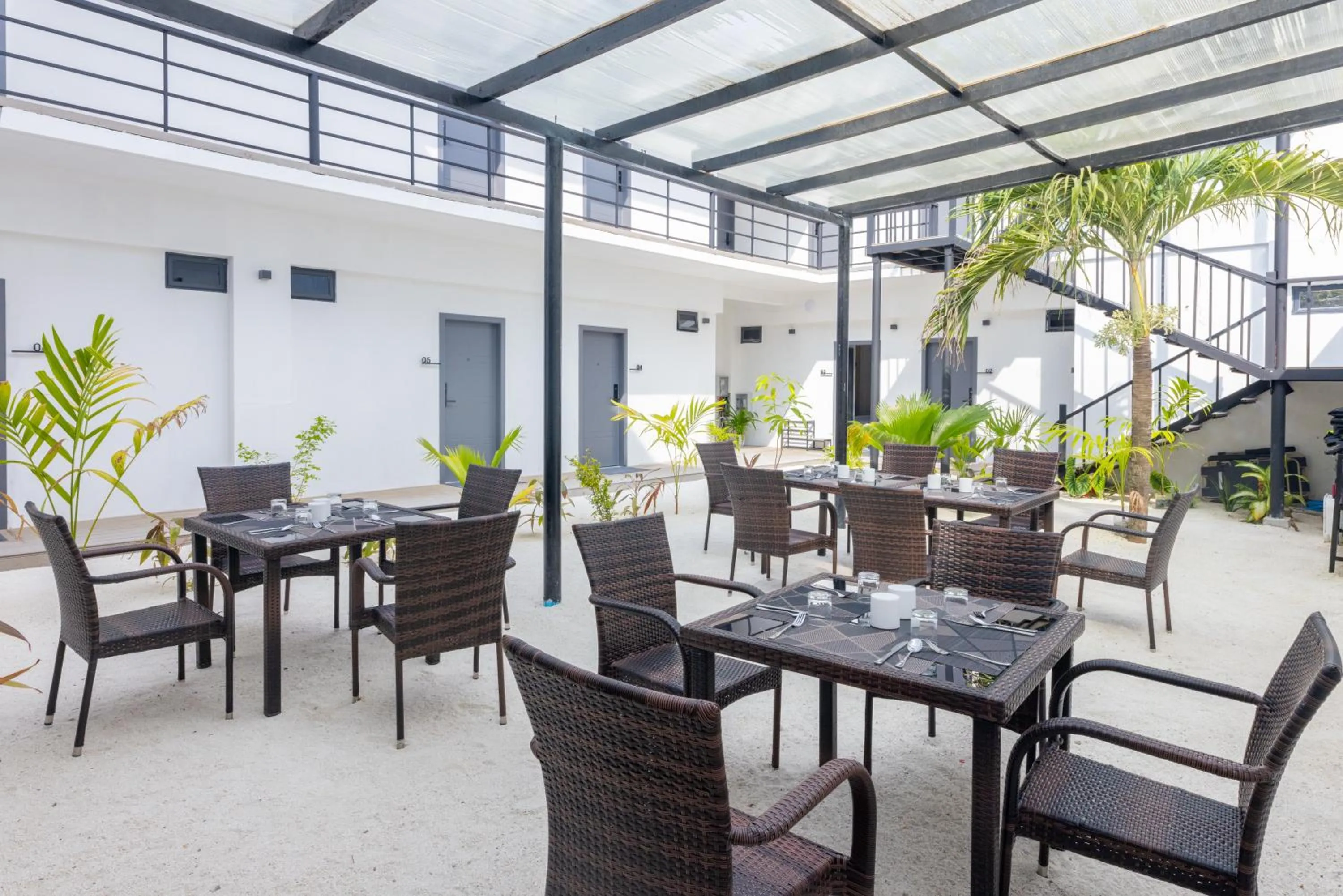 Patio in Atoll Residence Dhangethi