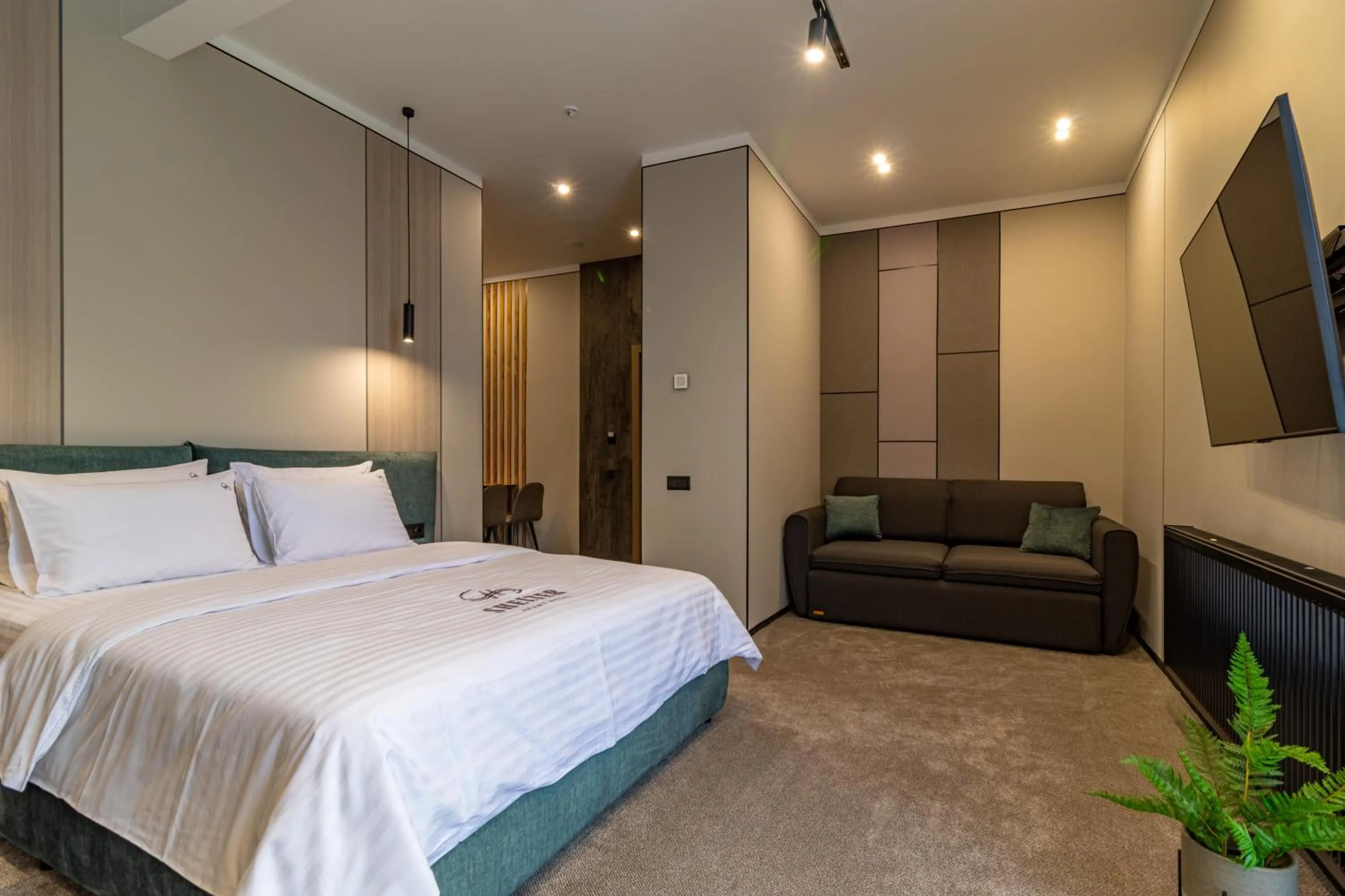 Bed in Shelter Apart Hotel