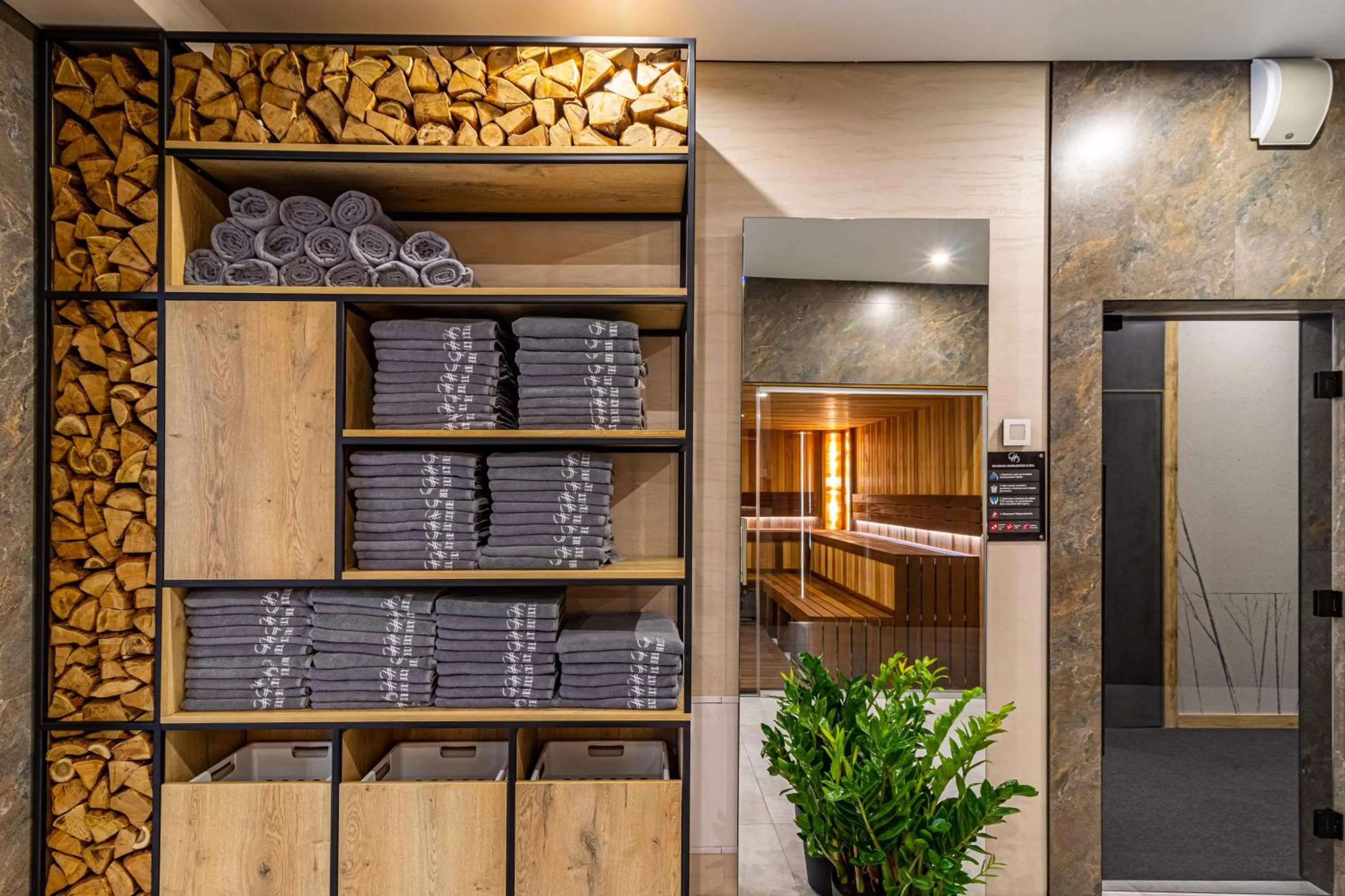 Sauna in Shelter Apart Hotel