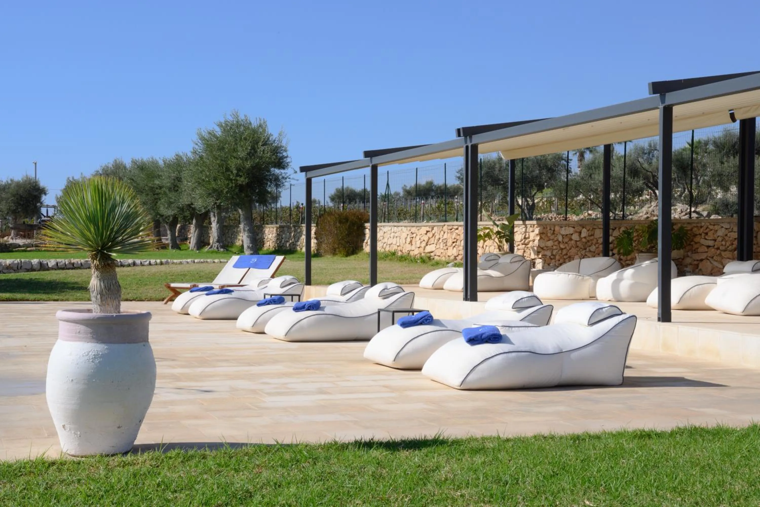 sunbed in Poggio Leano Boutique Hotel