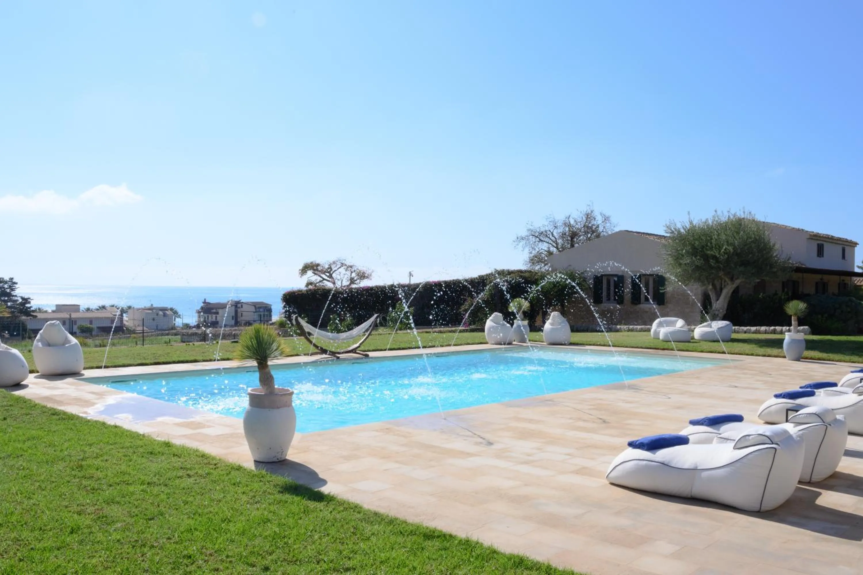 Pool view in Poggio Leano Boutique Hotel