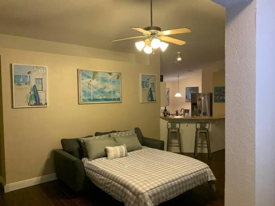 Bed in D's Florida Vacation Home