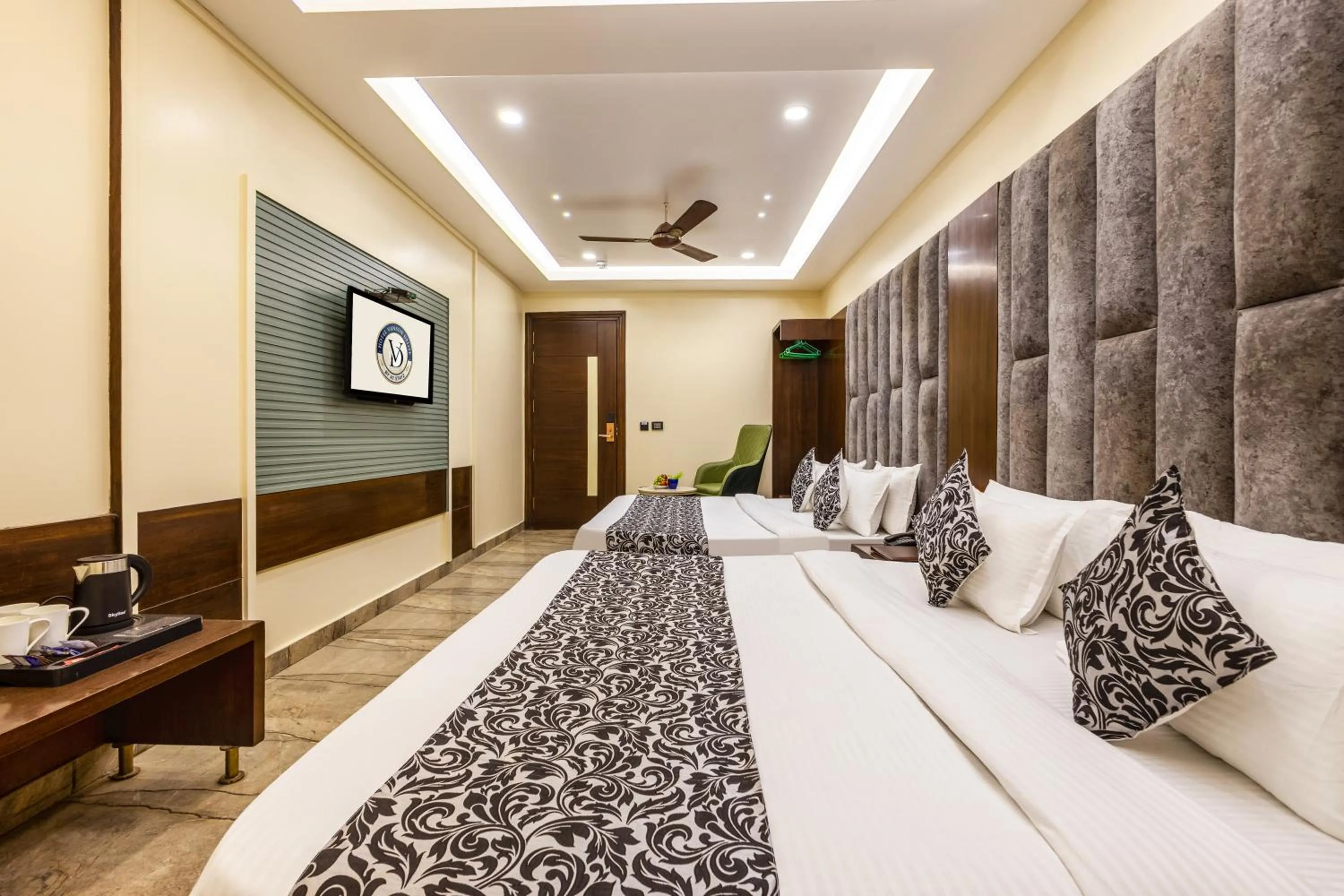 Photo of the whole room, Bed in The Vanson Delite "Newly Rebuilt 2026" - Near New Delhi Station & Connaught Place