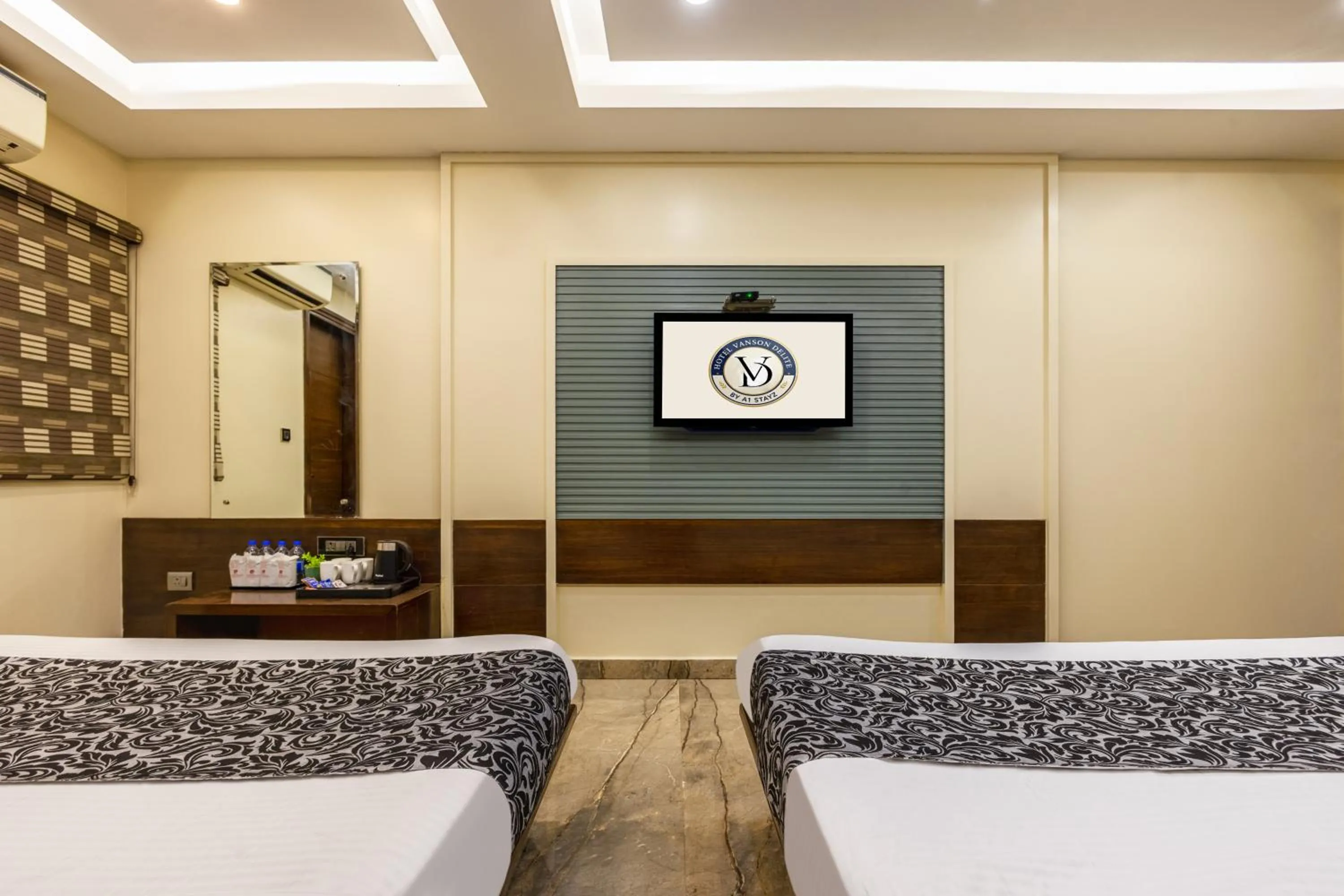 TV and multimedia in The Vanson Delite "Newly Rebuilt 2026" - Near New Delhi Station & Connaught Place