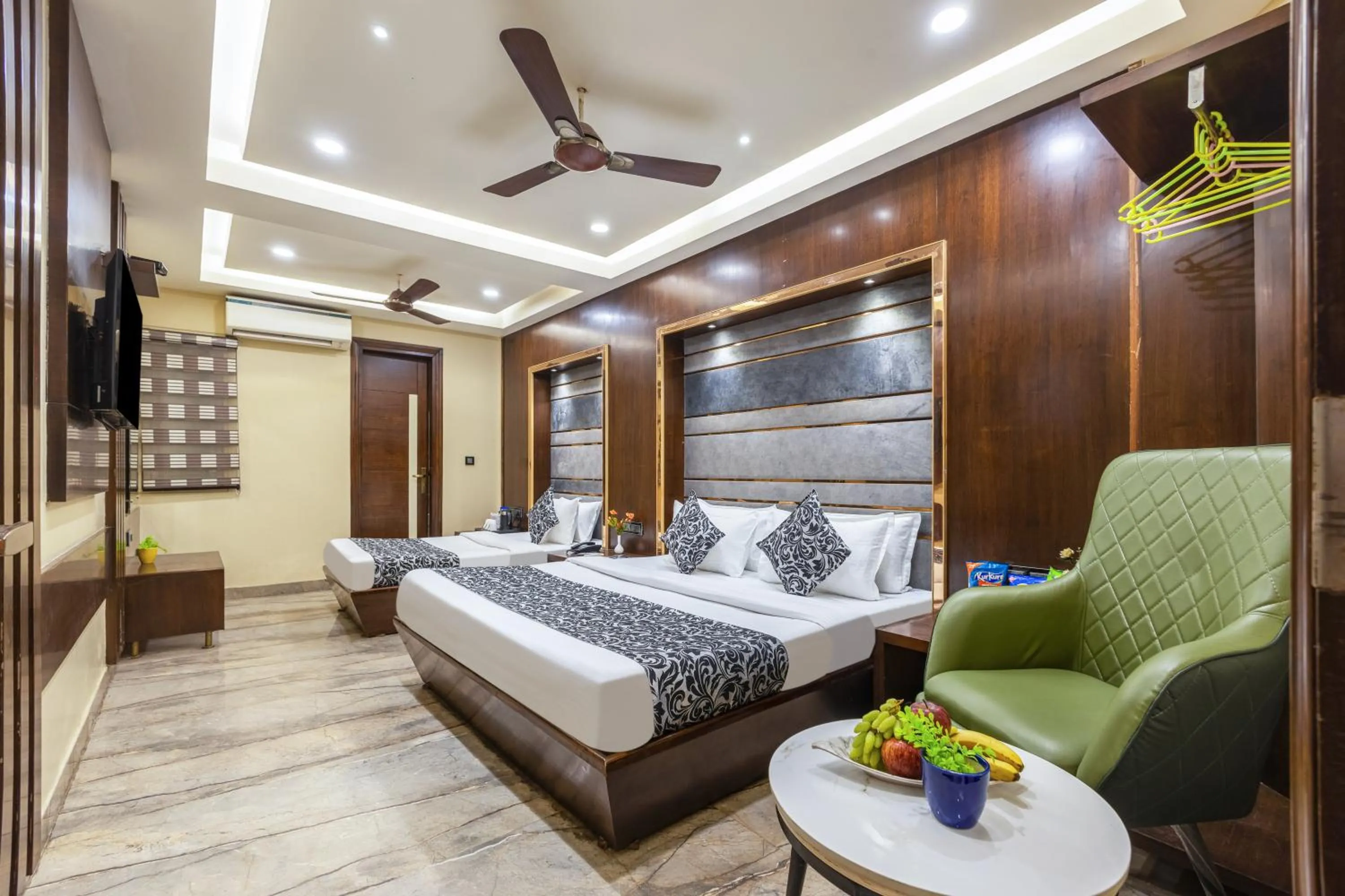Photo of the whole room, Bed in The Vanson Delite "Newly Rebuilt 2026" - Near New Delhi Station & Connaught Place