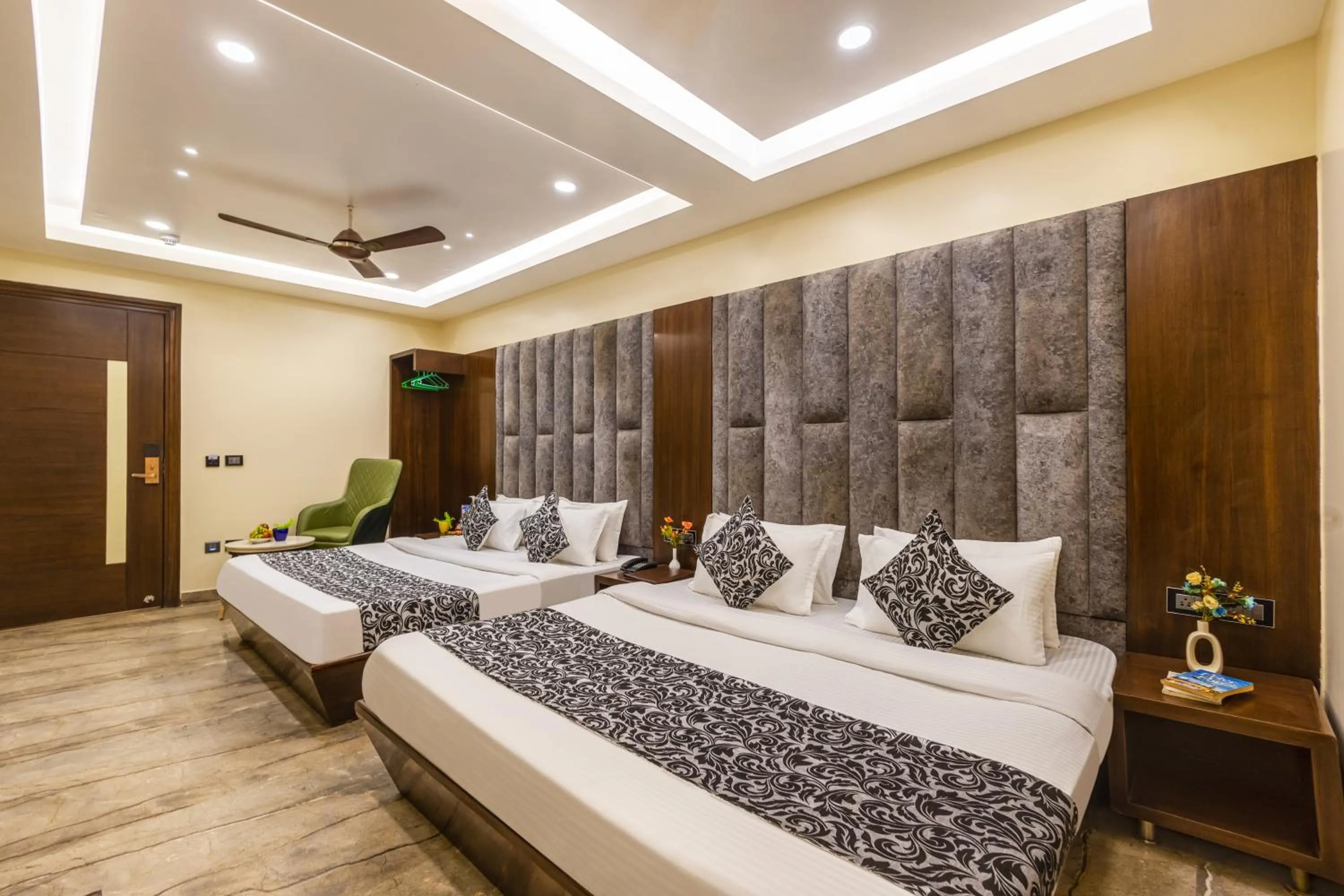 Photo of the whole room, Bed in The Vanson Delite "Newly Rebuilt 2026" - Near New Delhi Station & Connaught Place