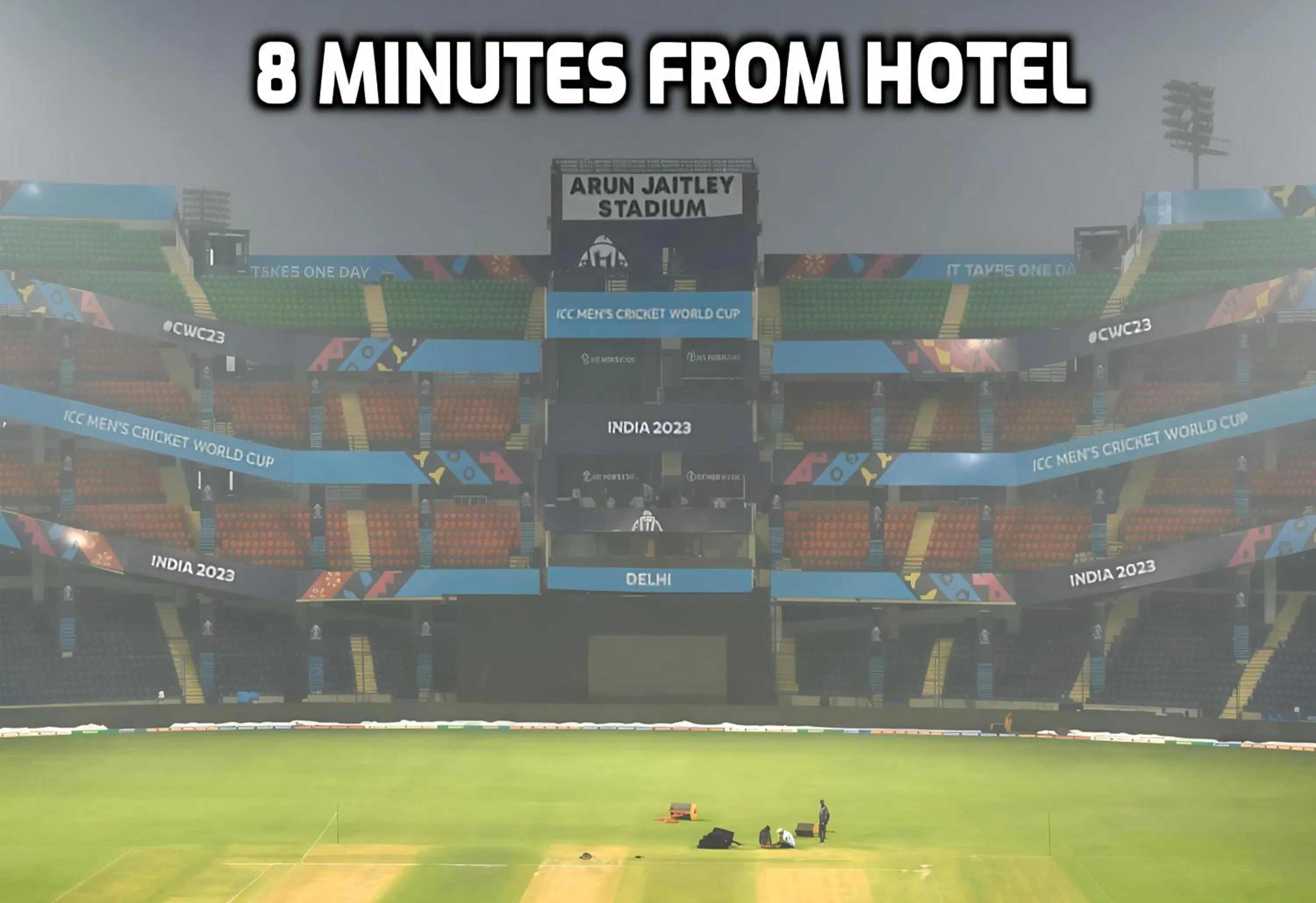 Text overlay in Hotel Vanson Delite - New Delhi Railway Station