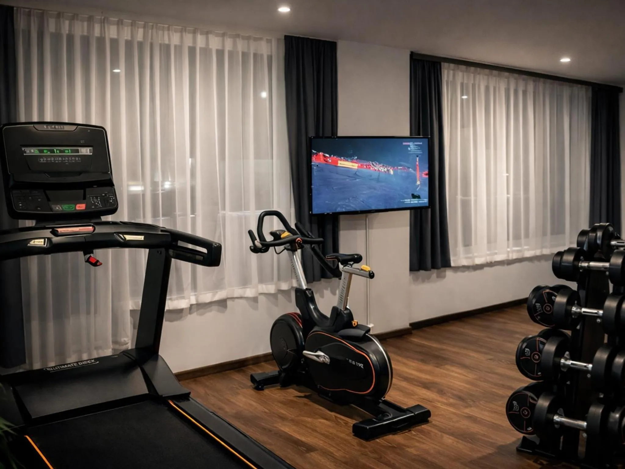 Fitness centre/facilities in DORMERO Hotel Rüsselsheim