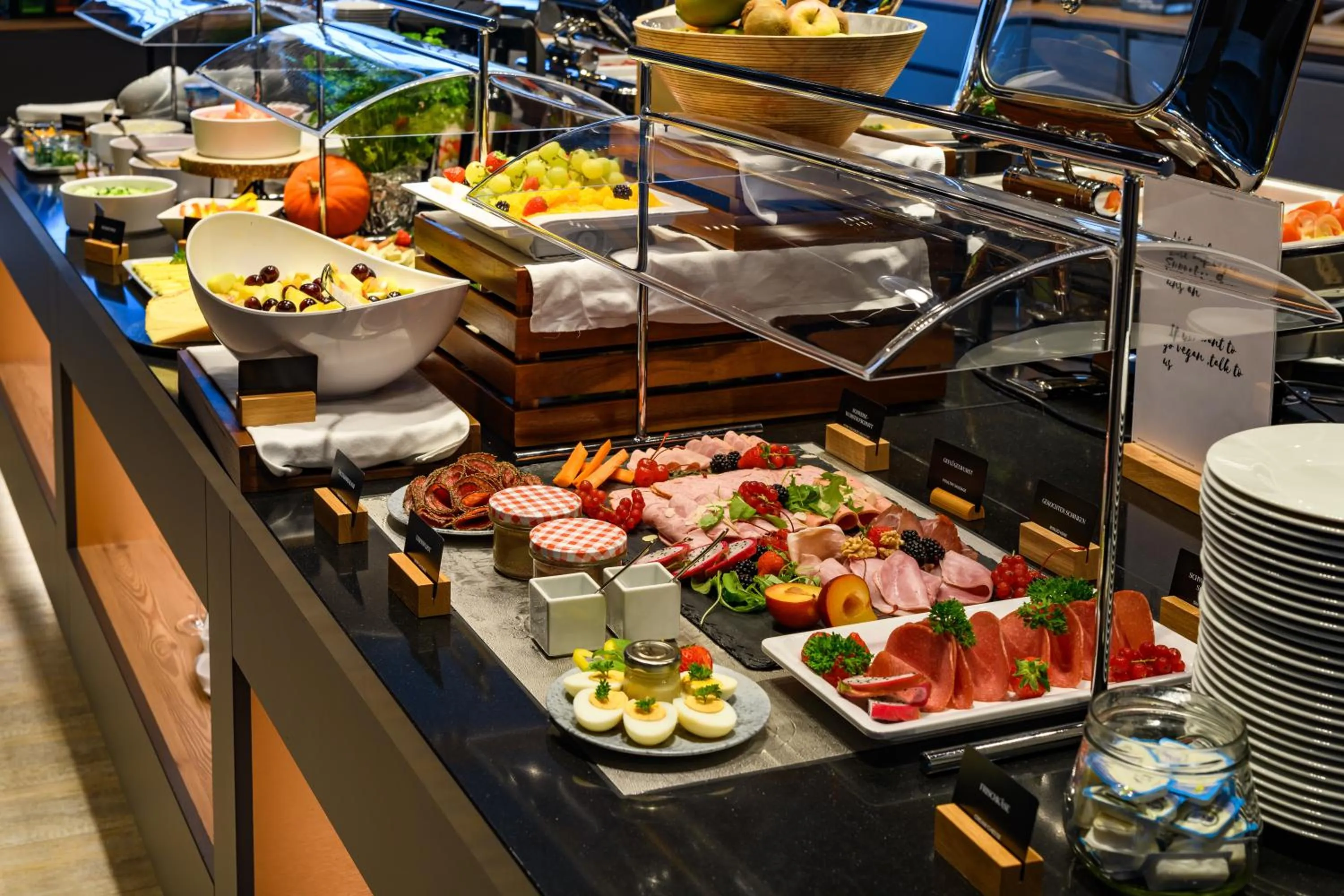 Buffet breakfast in Maxx Hotel Aalen