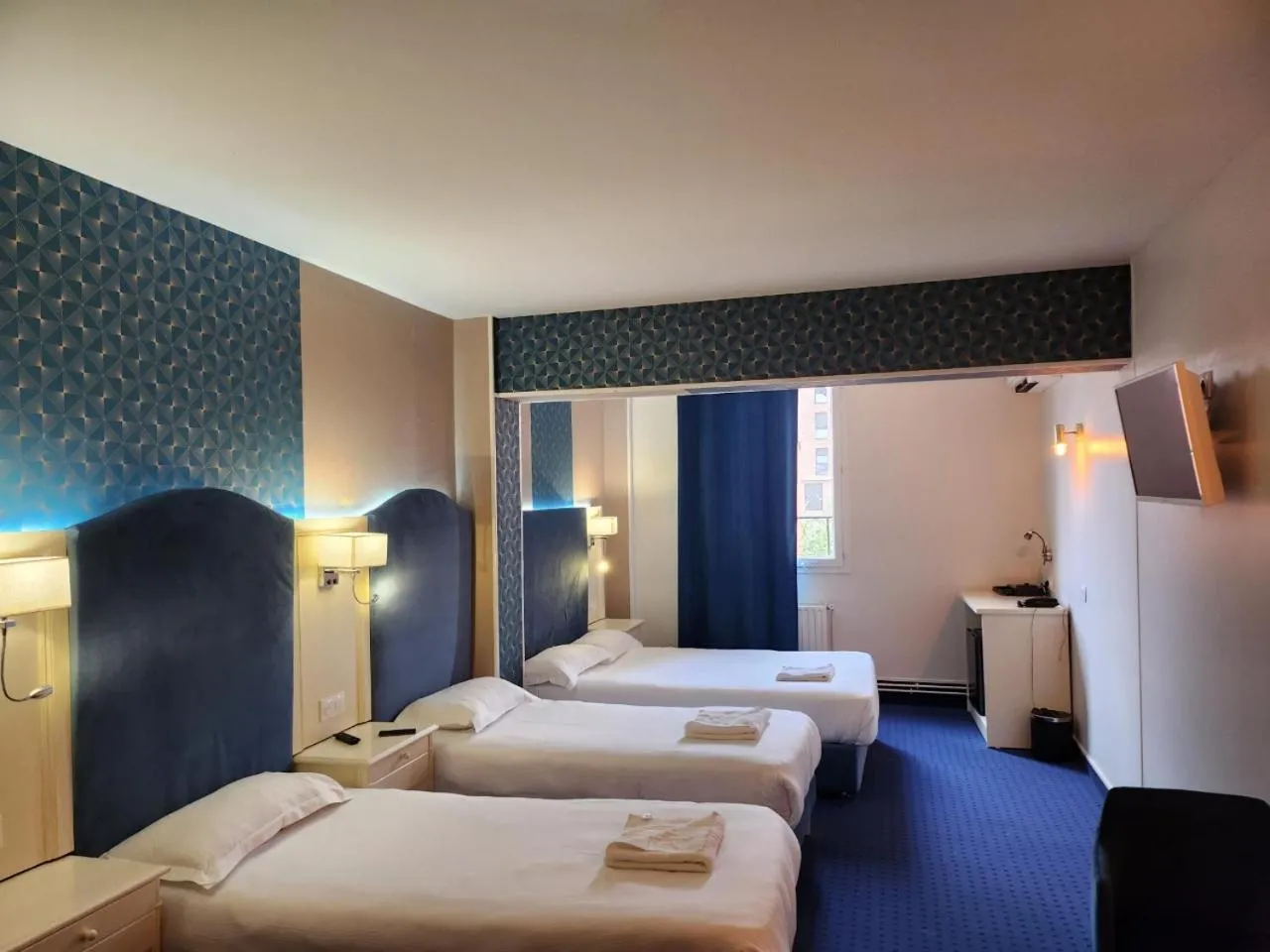 Photo of the whole room, Bed in HOTEL ROYAL Paris Ivry