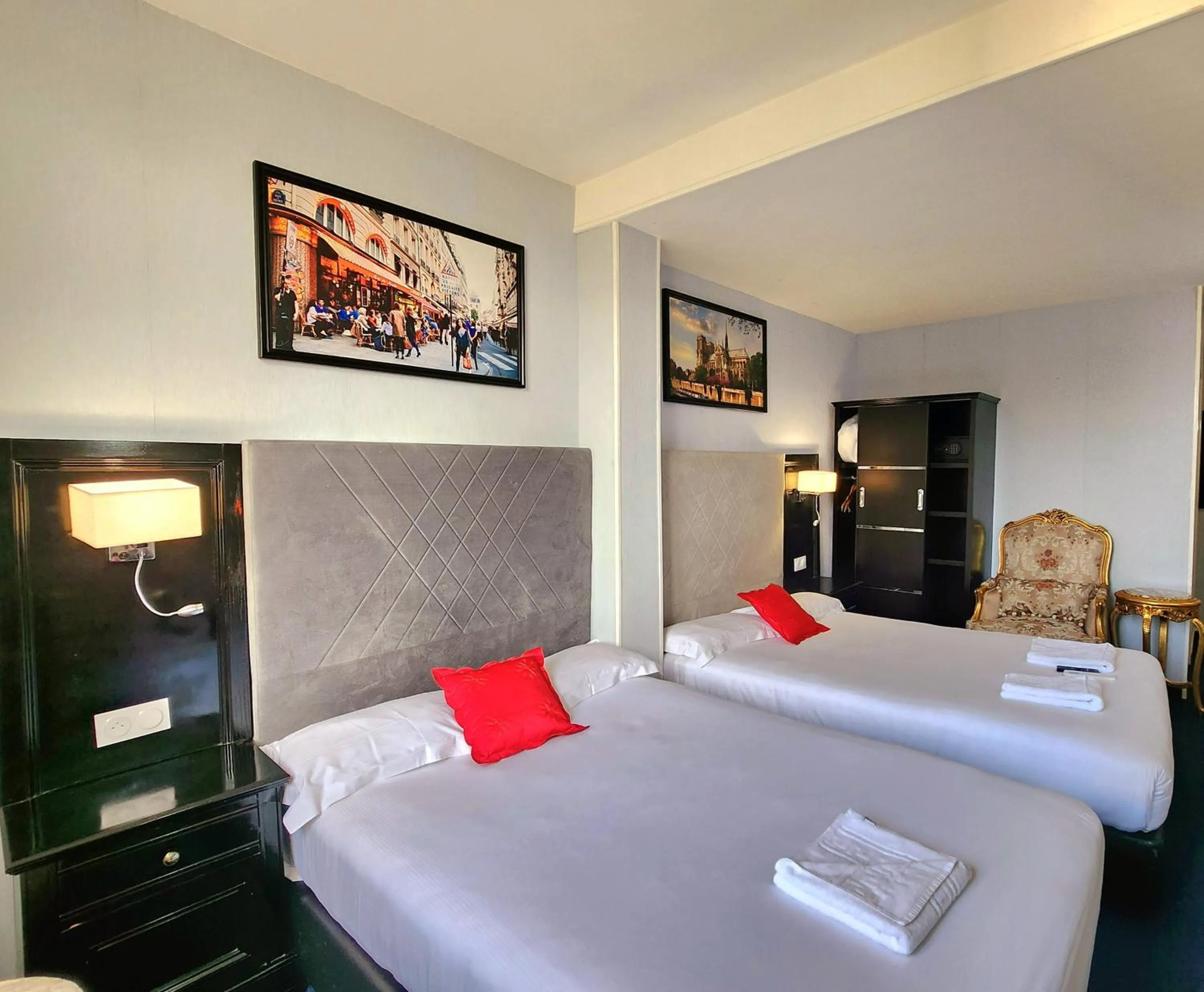 Photo of the whole room, Bed in HOTEL ROYAL Paris Ivry