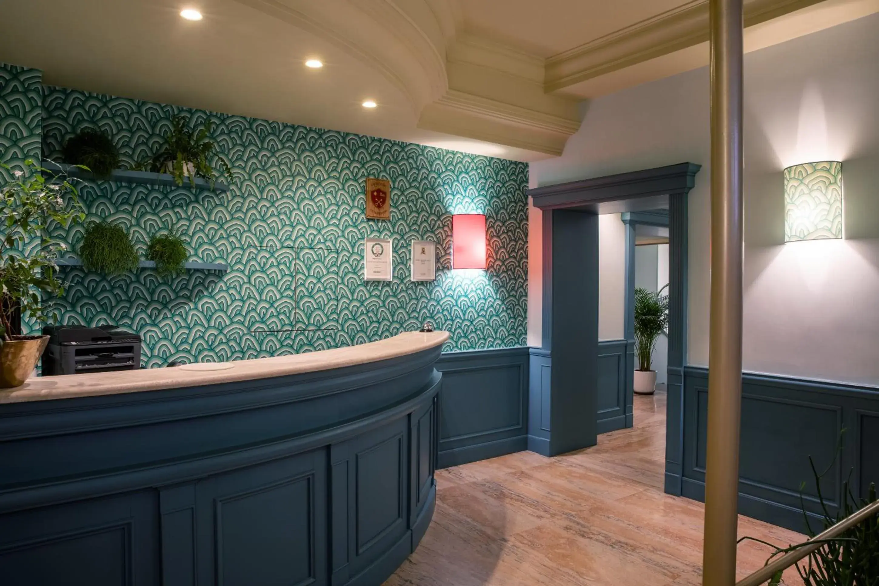 Lobby or reception in Hotel Montecarlo Lobby or reception in Hotel Montecarlo