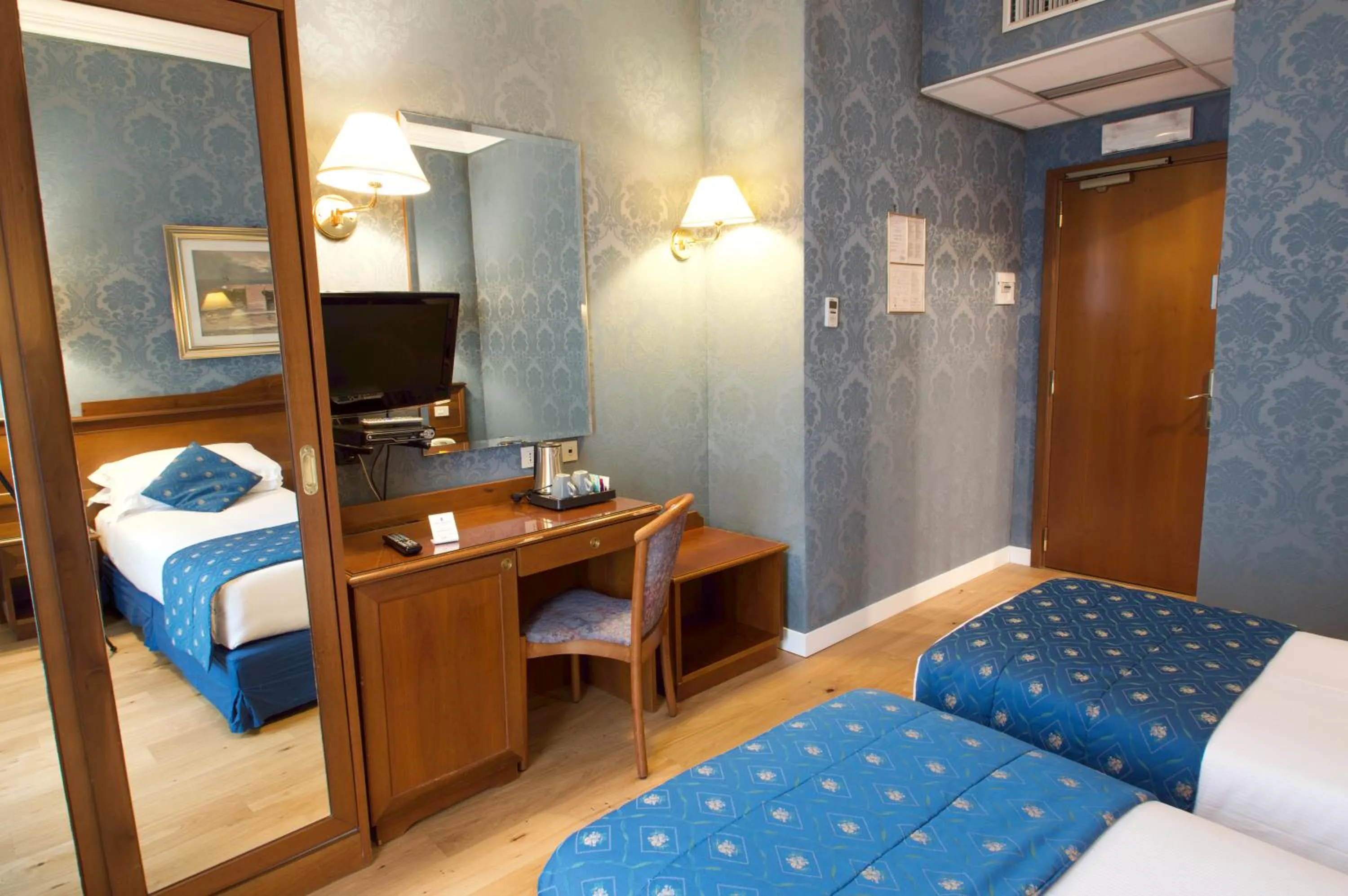 Decorative detail, Bed in Hotel Montecarlo