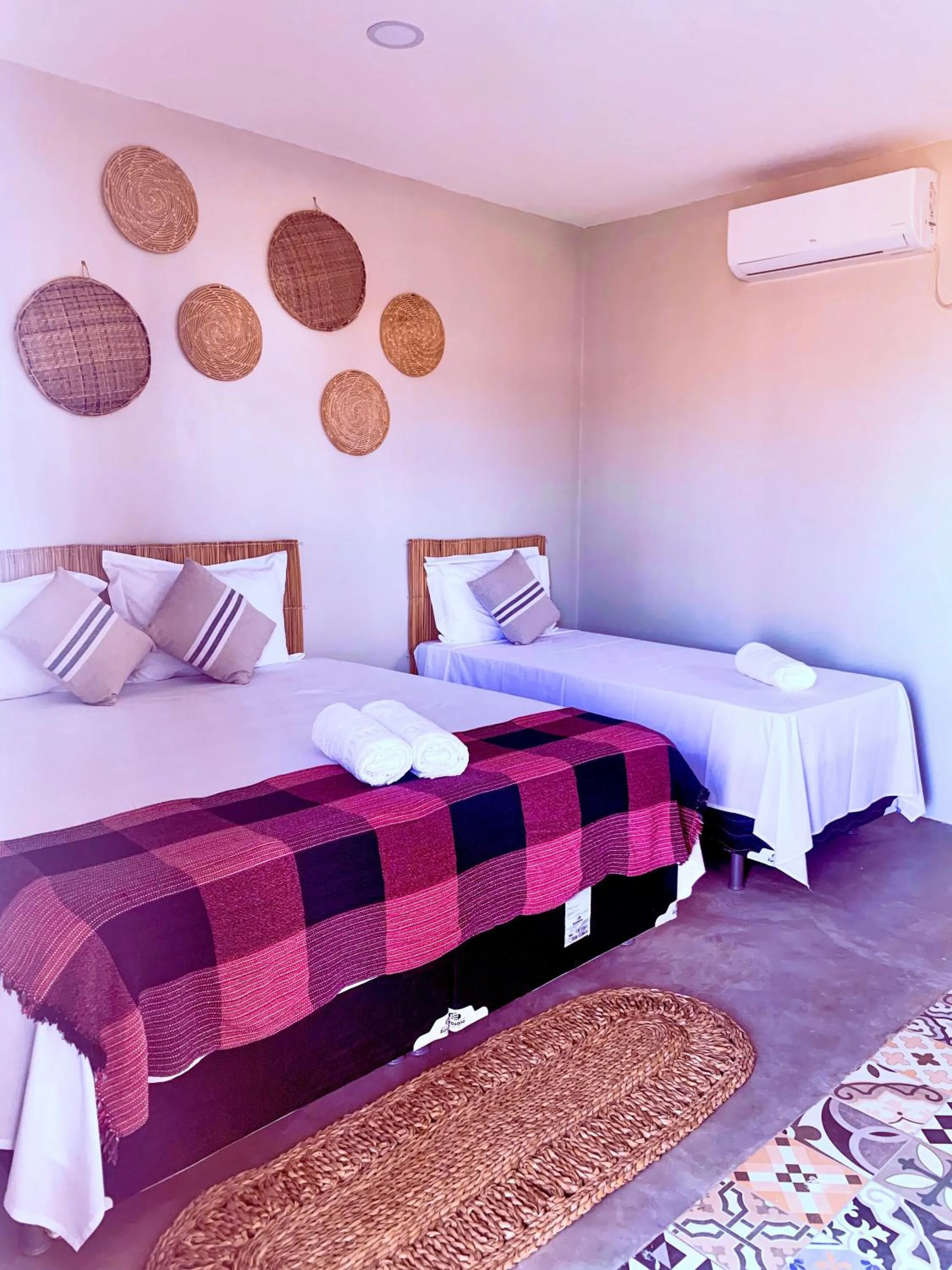 Bed in Pousada Ventos do Norte
