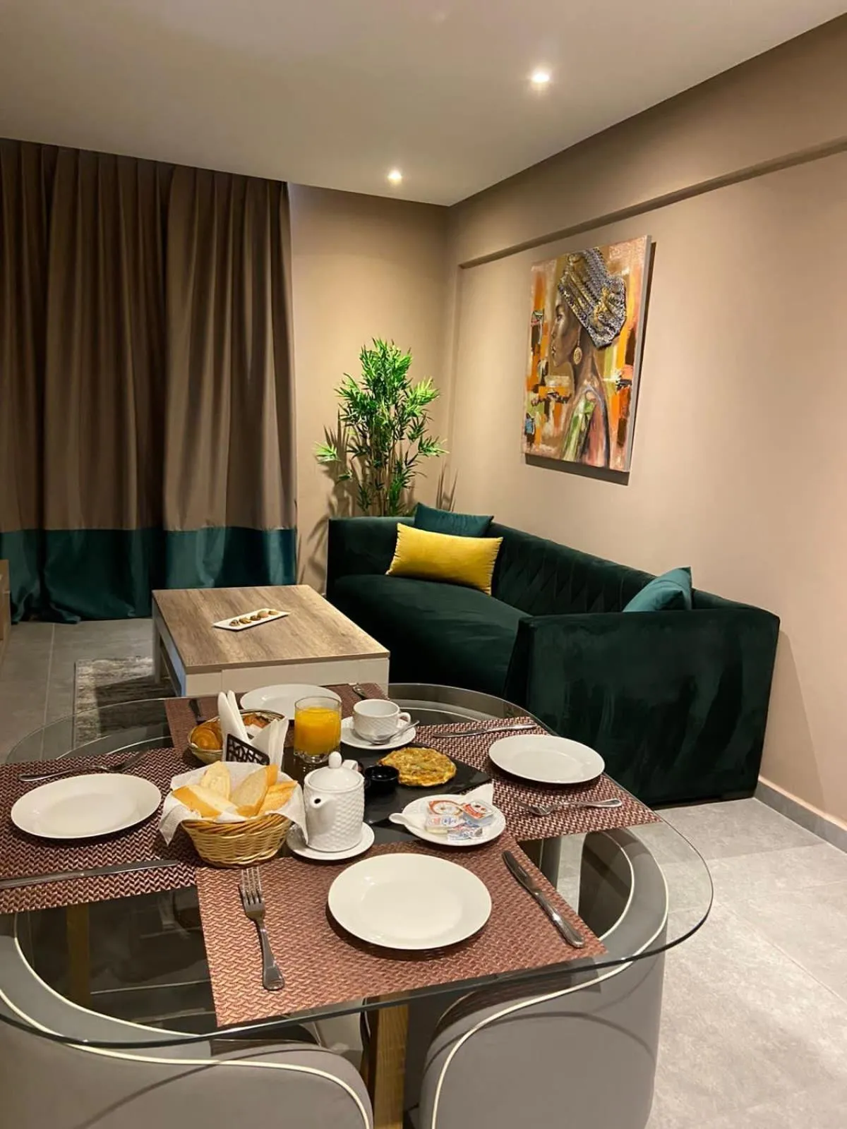 Living room in Atlas-Résidence by Rent-Inn