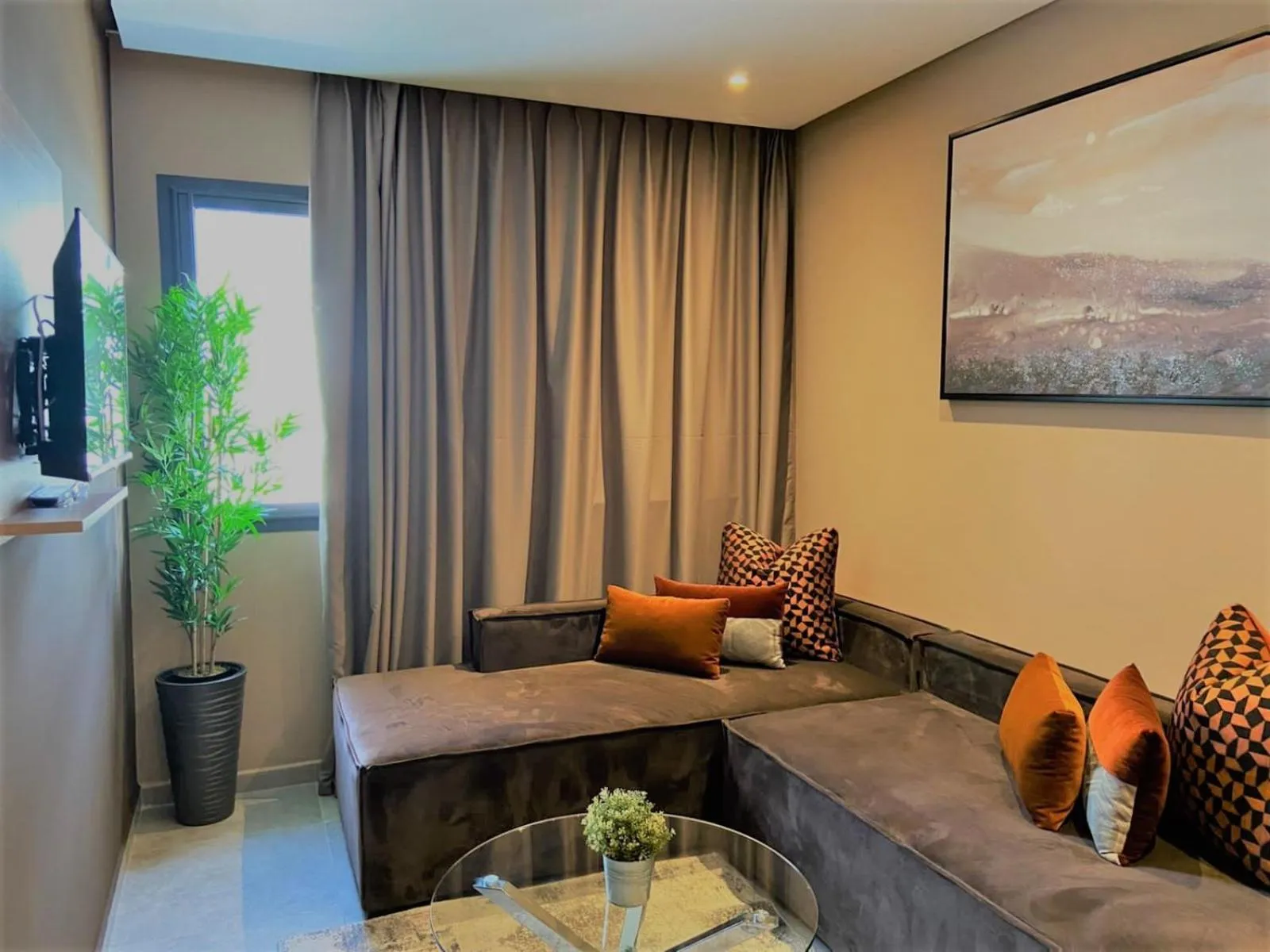 Living room in Atlas-Résidence by Rent-Inn