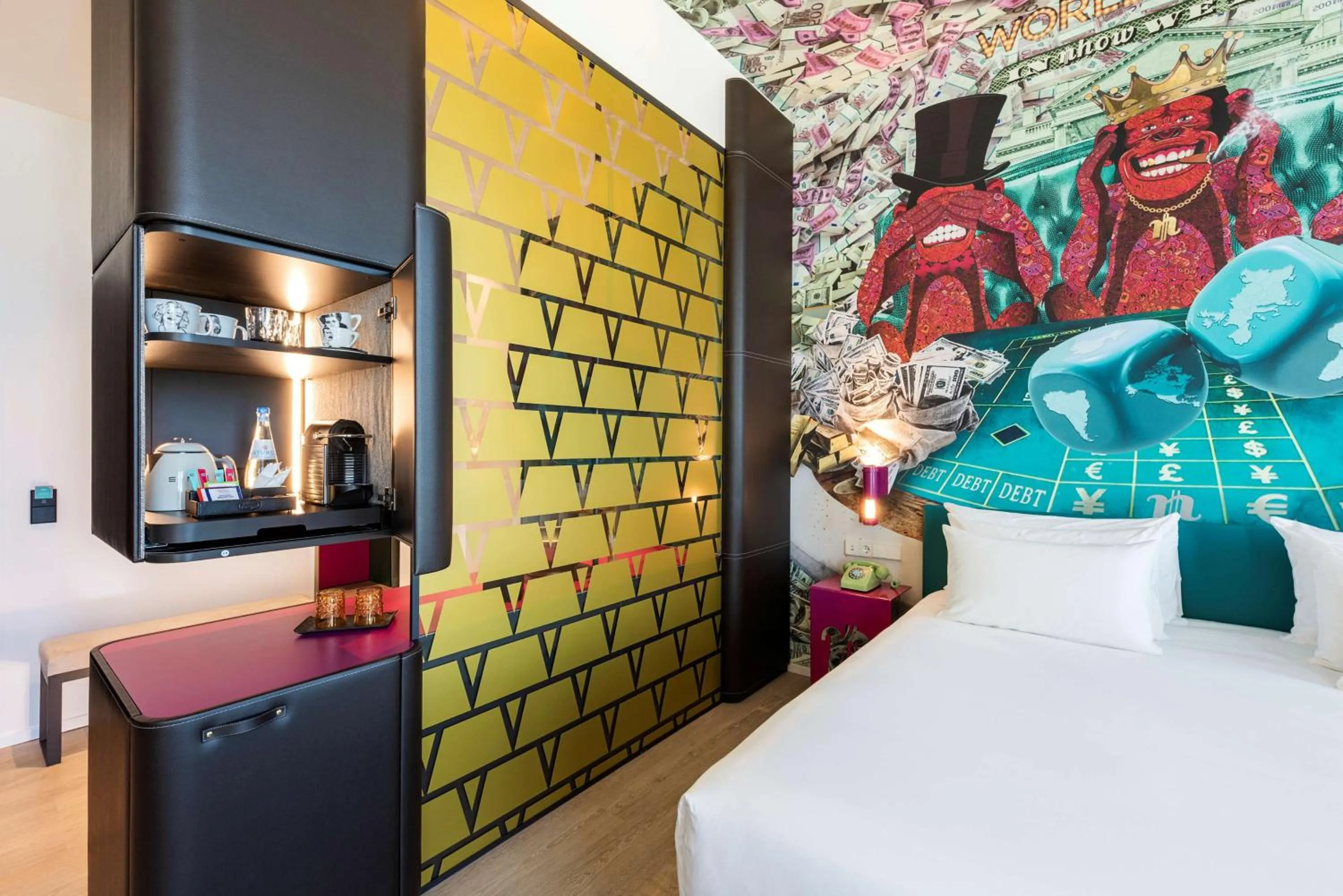 Bedroom, Bed in nhow Frankfurt