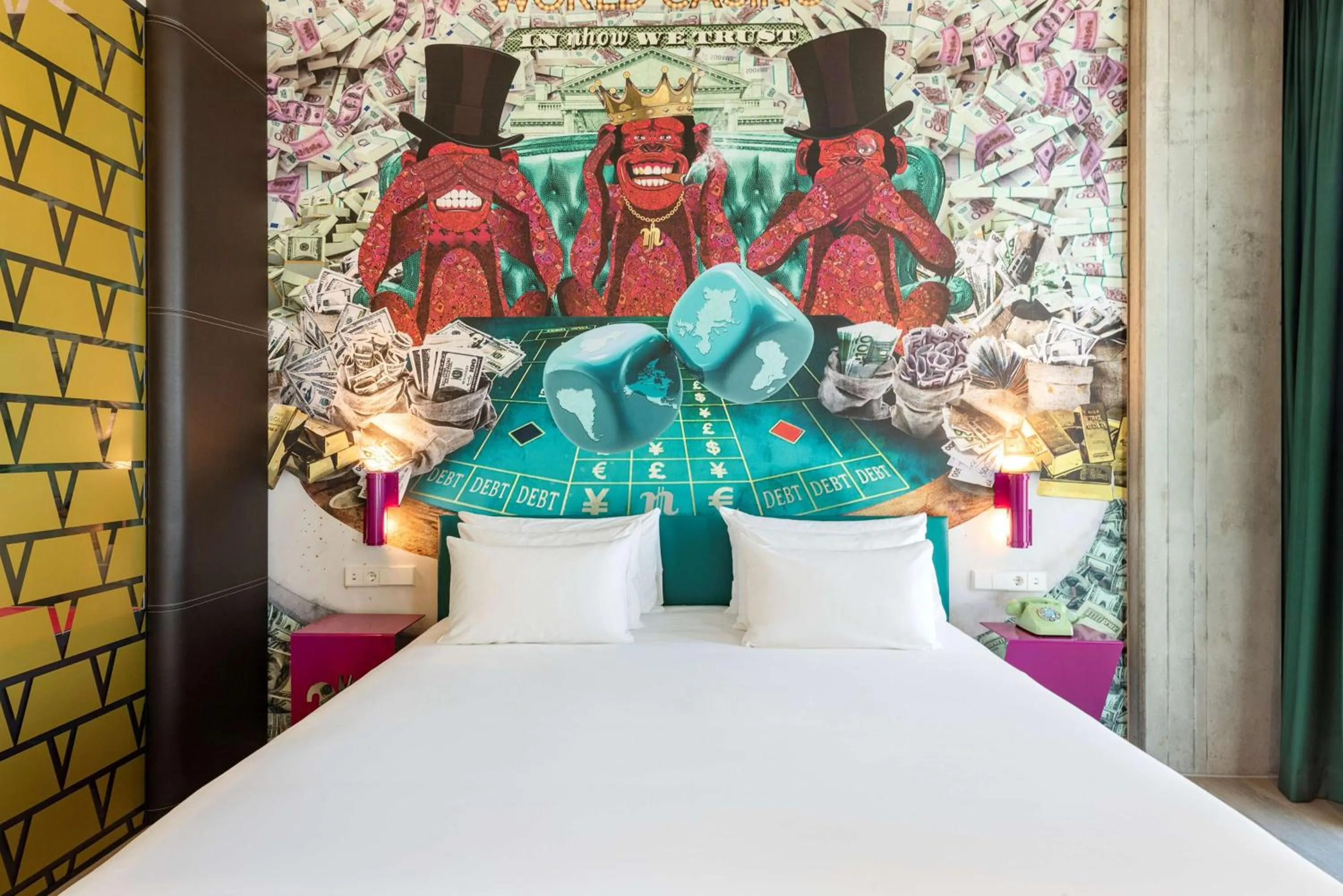 Bedroom, Bed in nhow Frankfurt