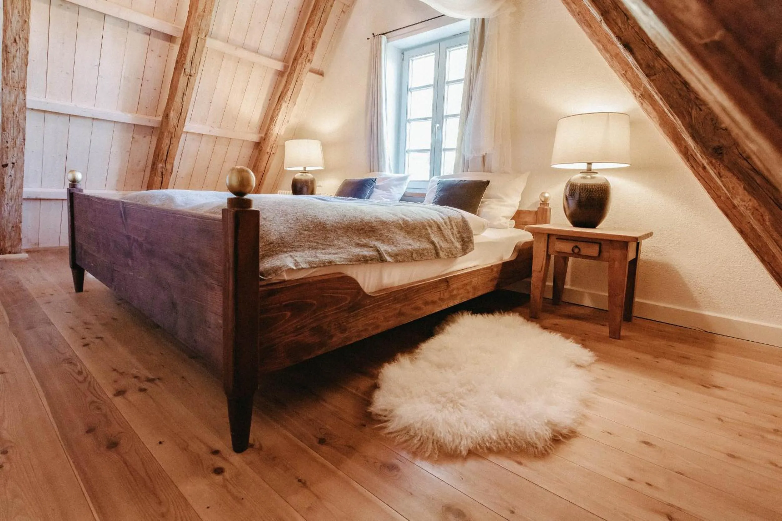 Bed in Naturhotel Die Maise