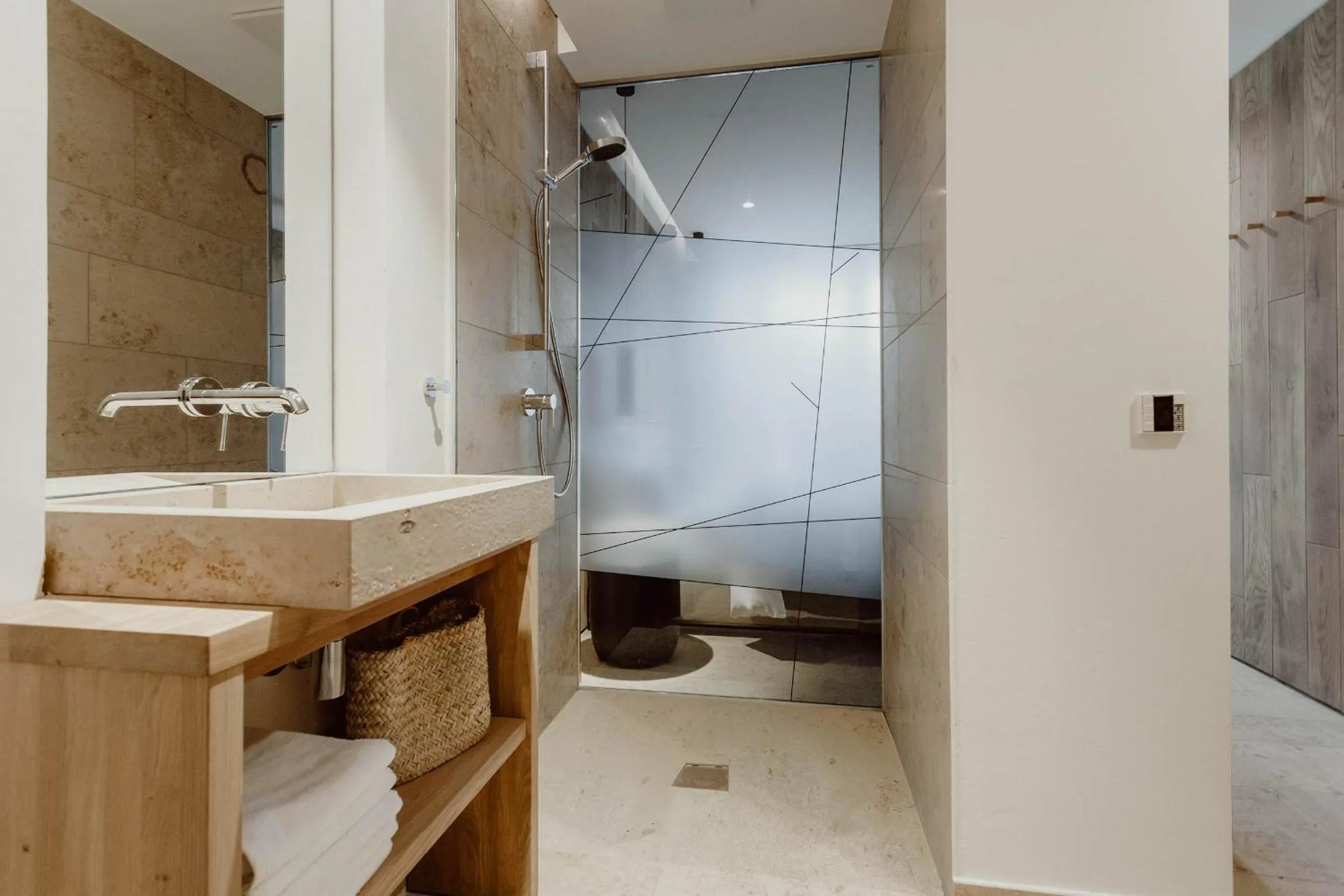 Bathroom in Naturhotel Die Maise