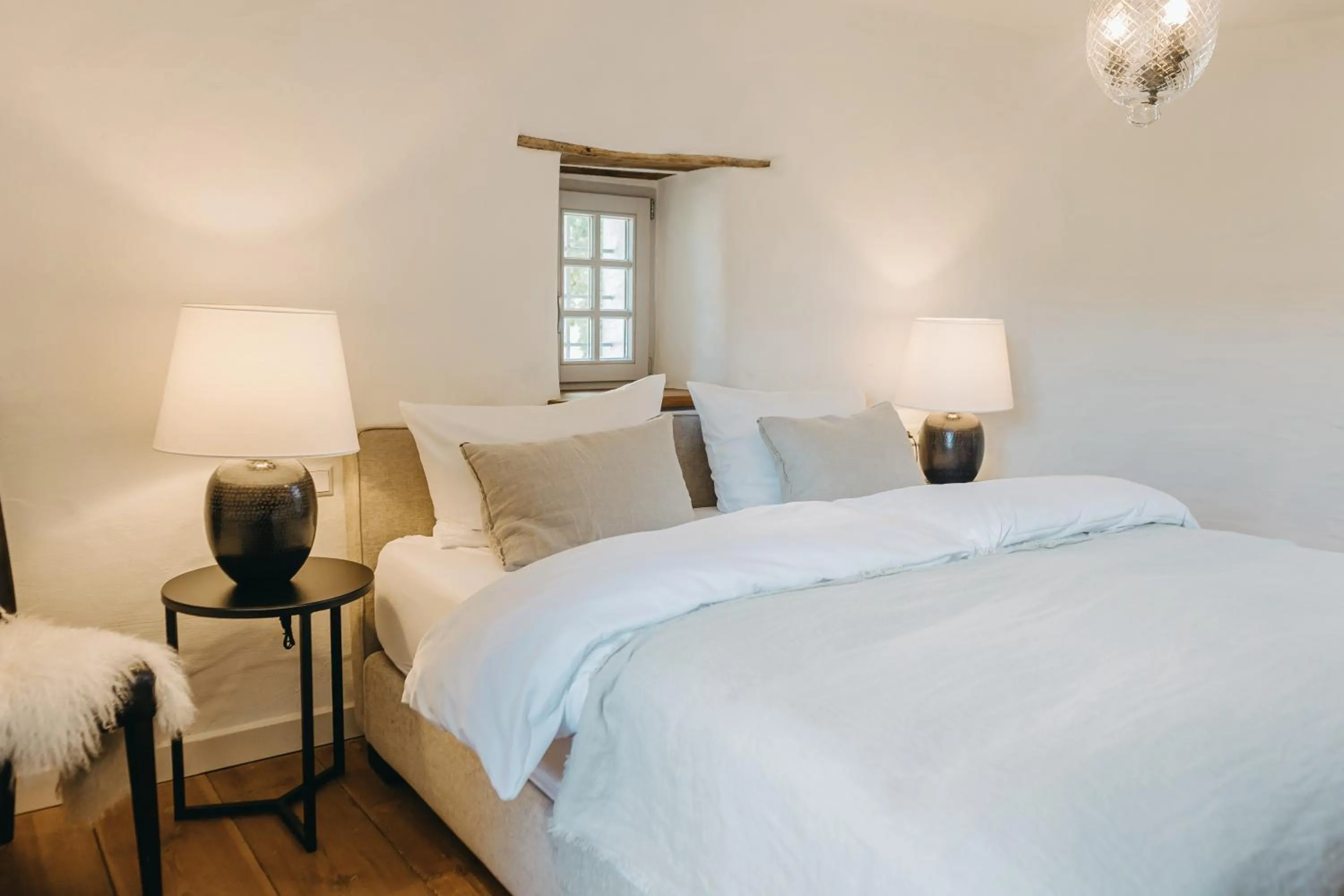 Bed in Naturhotel Die Maise