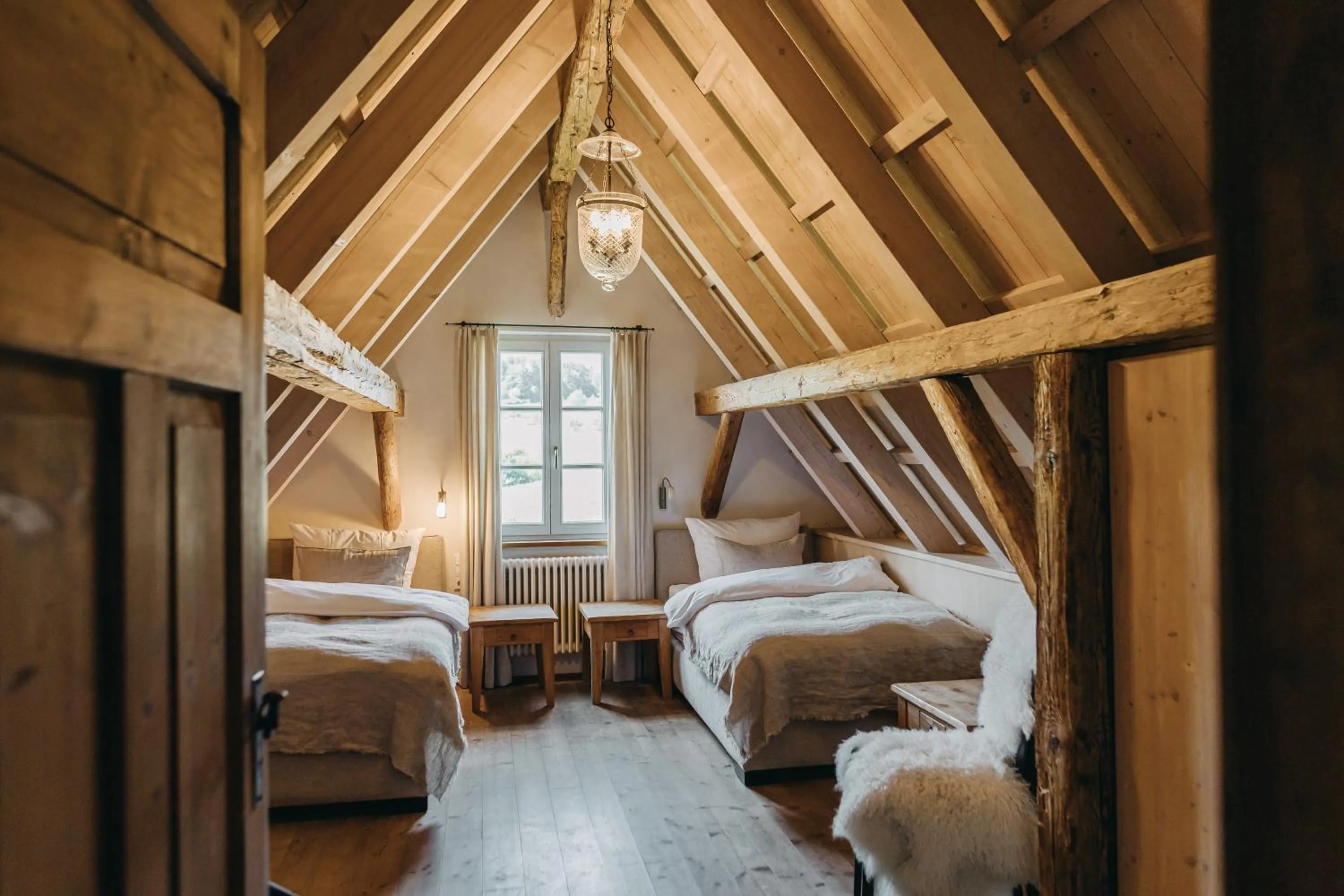 Bed in Naturhotel Die Maise