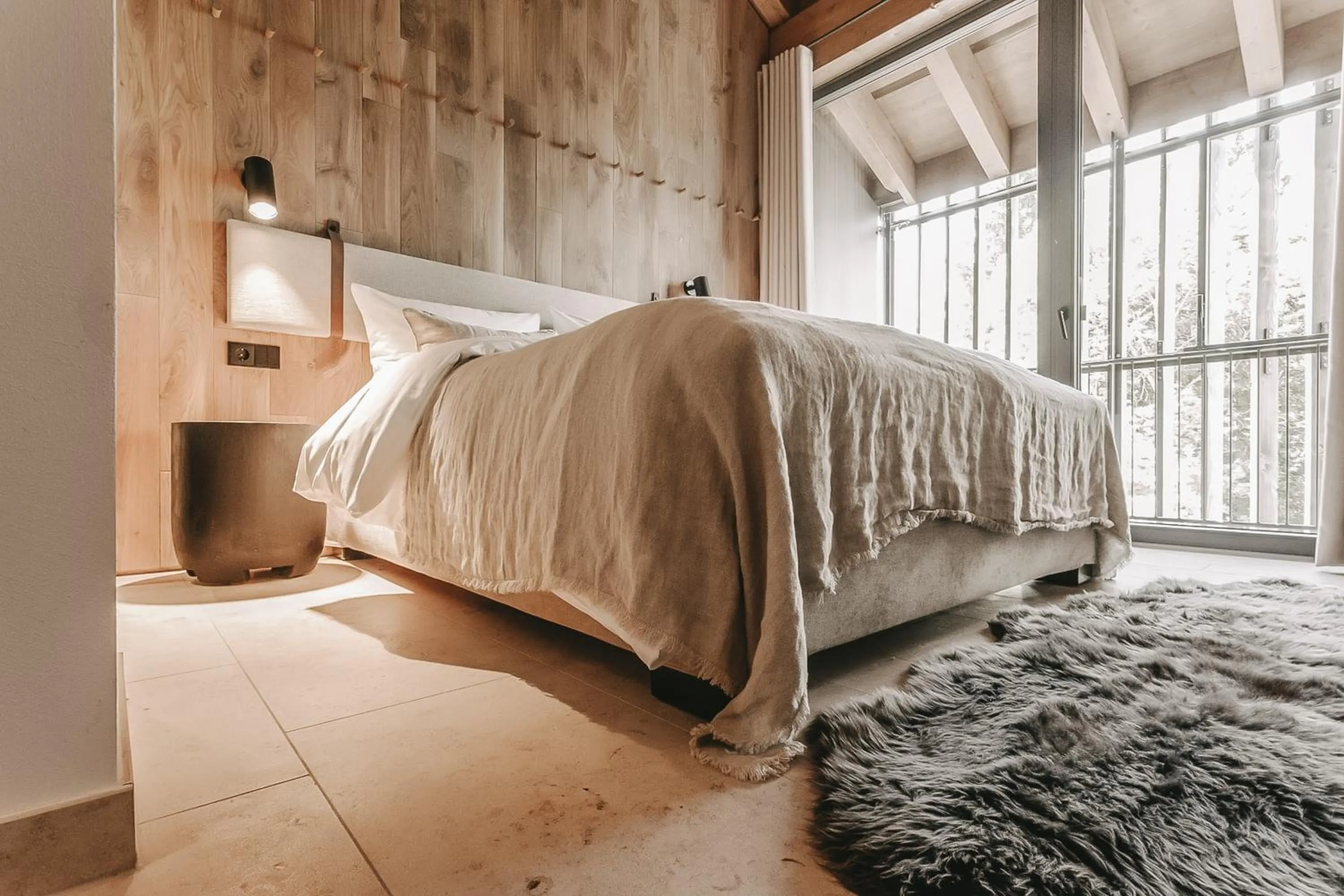 Photo of the whole room, Bed in Naturhotel Die Maise